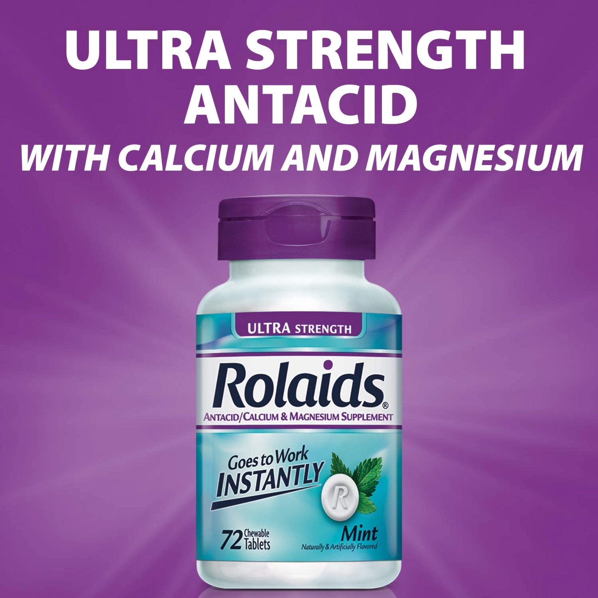 Rolaids® Ultra Strength Chewable Tablets, Mint Flavor (1 Unit)