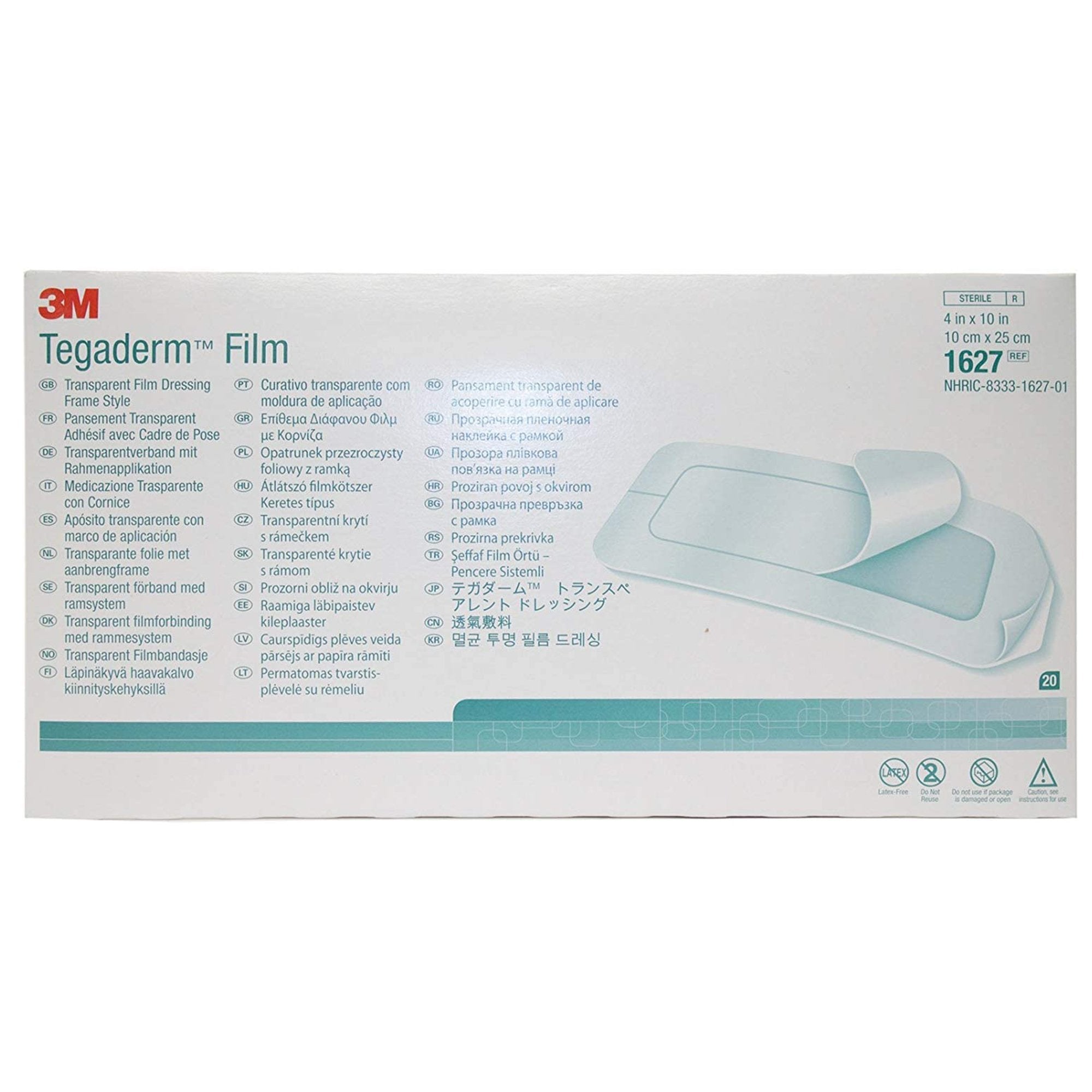 3M™ Tegaderm™ Transparent Film Dressing, 4 x 10 Inch (80 Units)