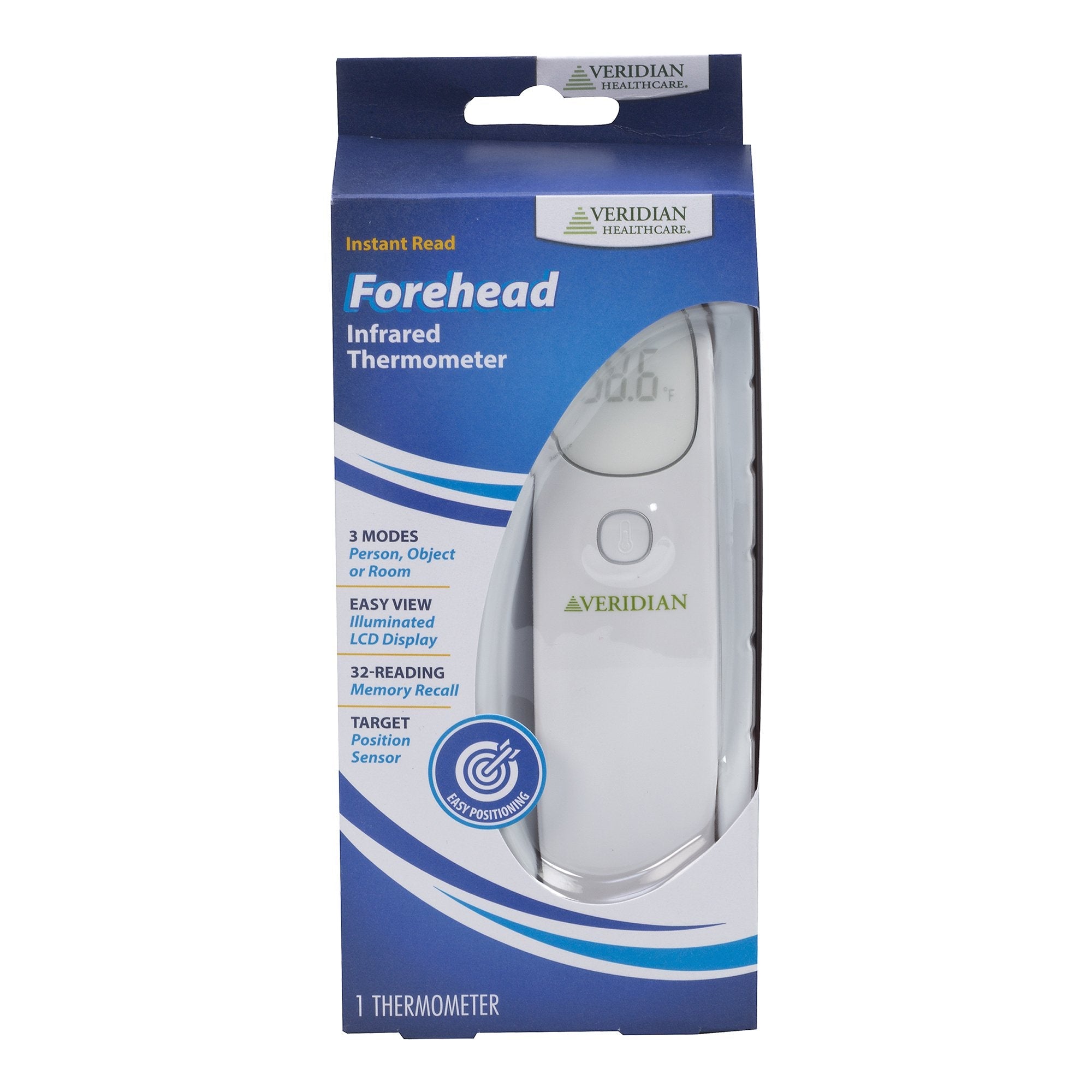 Veridian Healthcare Non-Contact Infrared Thermometer (1 Unit)