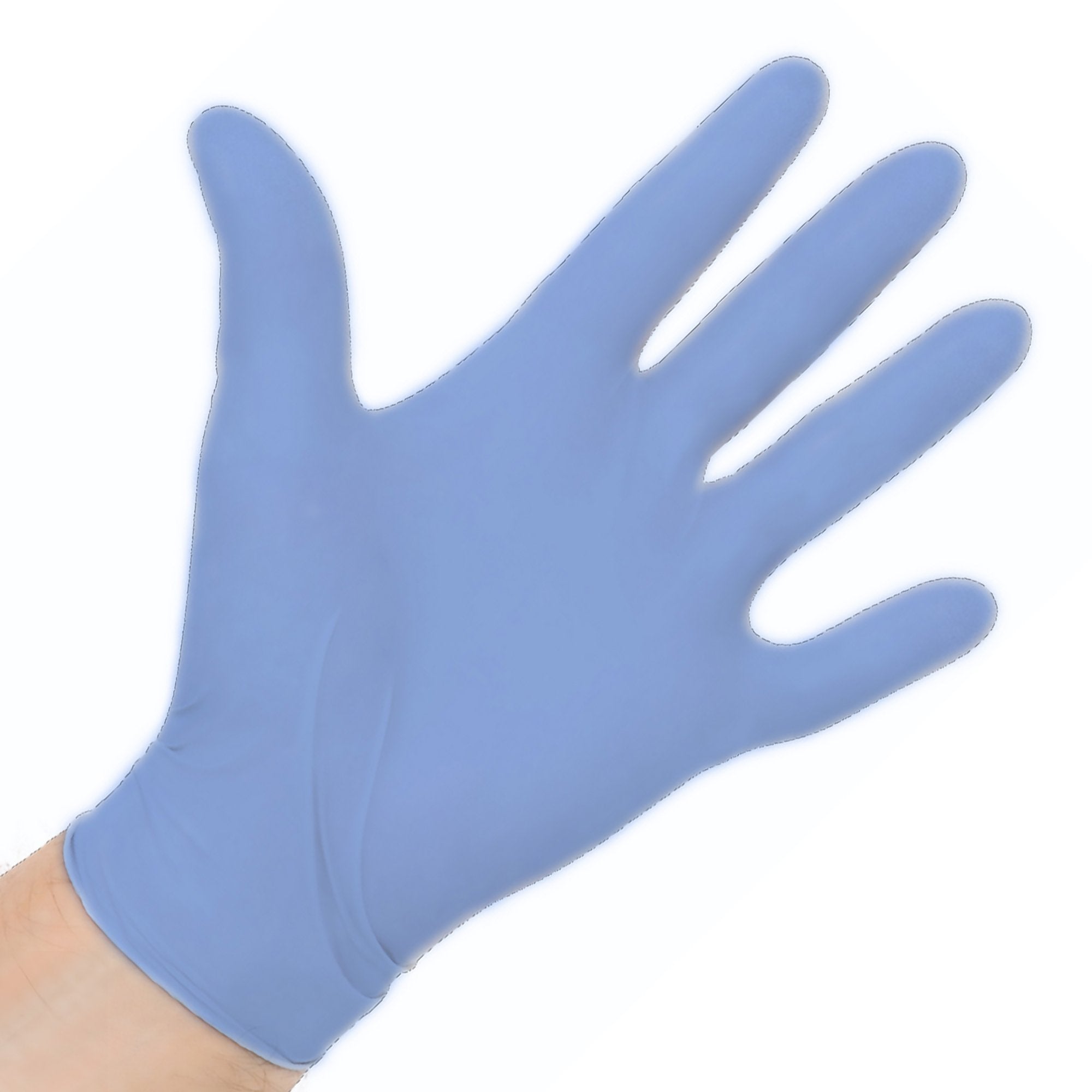 Aquasoft® Nitrile Standard Cuff Length Exam Glove, Small, Blue (3000 Units)