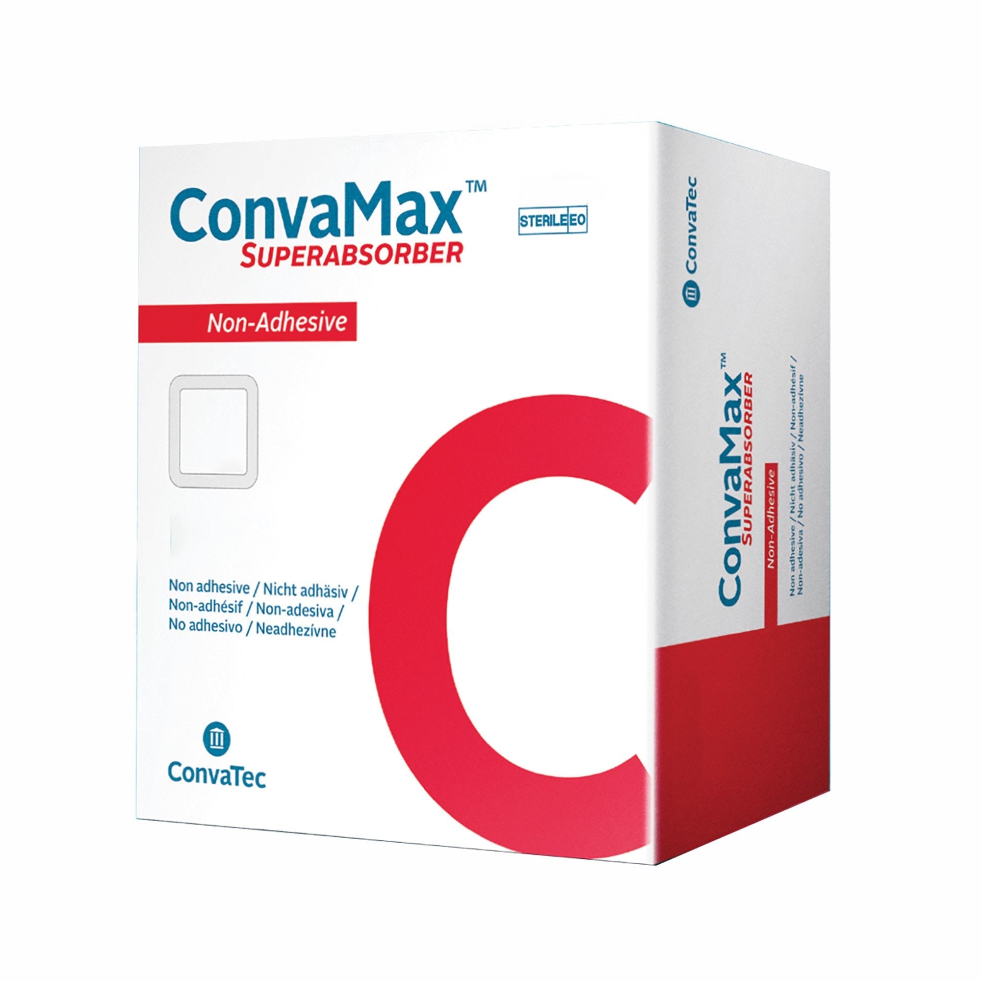 ConvaMax™ Superabsorber Nonadhesive without Border Foam Dressing, 4 x 8 Inch (10 Units)