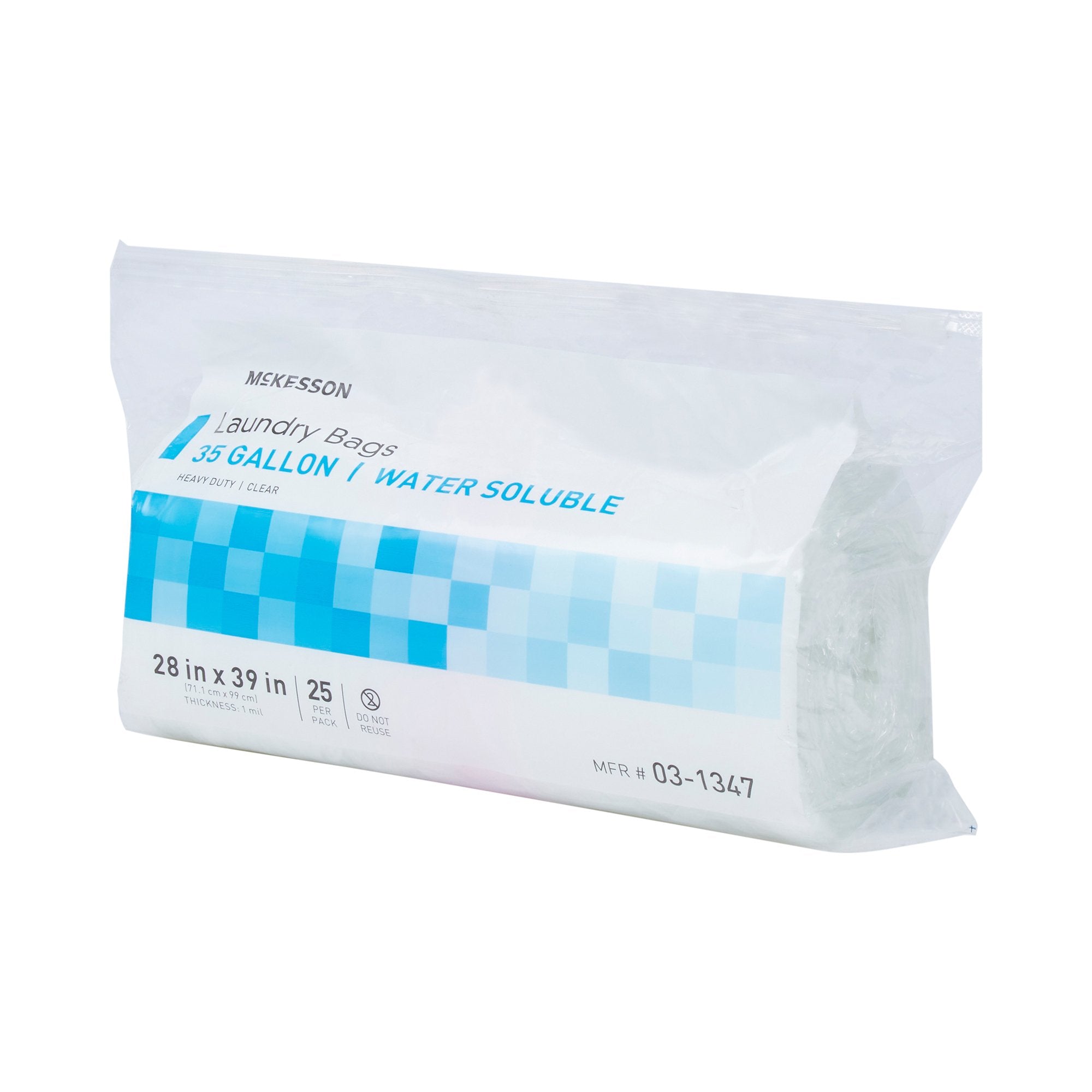 McKesson Water Soluble Laundry Bag, 30-35 gal Capacity (100 Units)