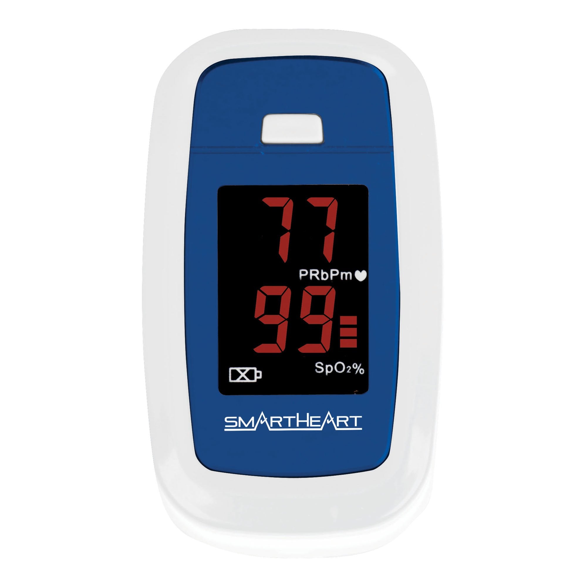 SmartHeart Fingertip Pulse Oximeter for Blood Oxygen Saturation, Economy (1 Unit)