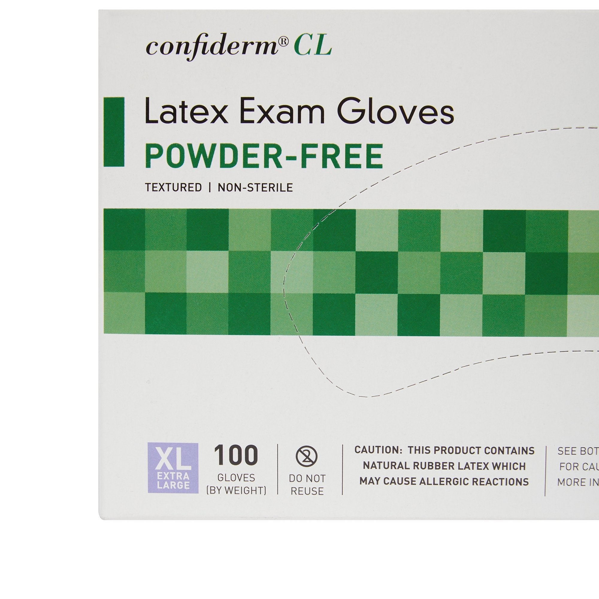 McKesson Confiderm® Latex Exam Glove, Extra Large, Ivory (100 Units)
