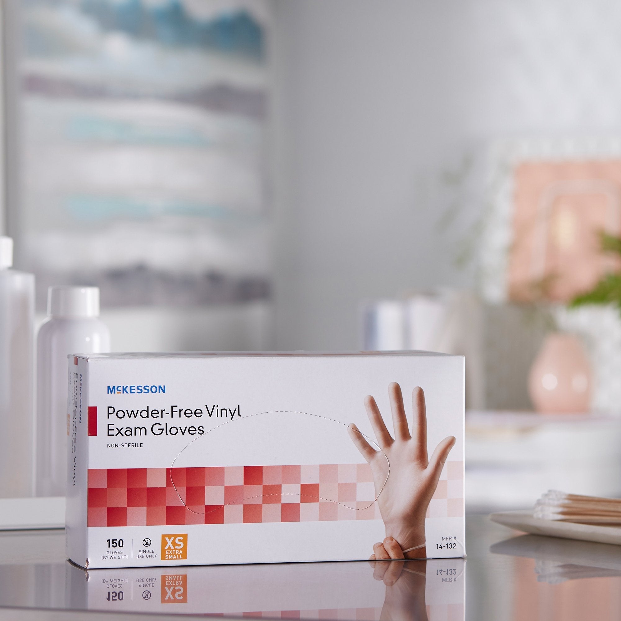 McKesson Vinyl Exam Glove, Extra Small, Clear (150 Units)