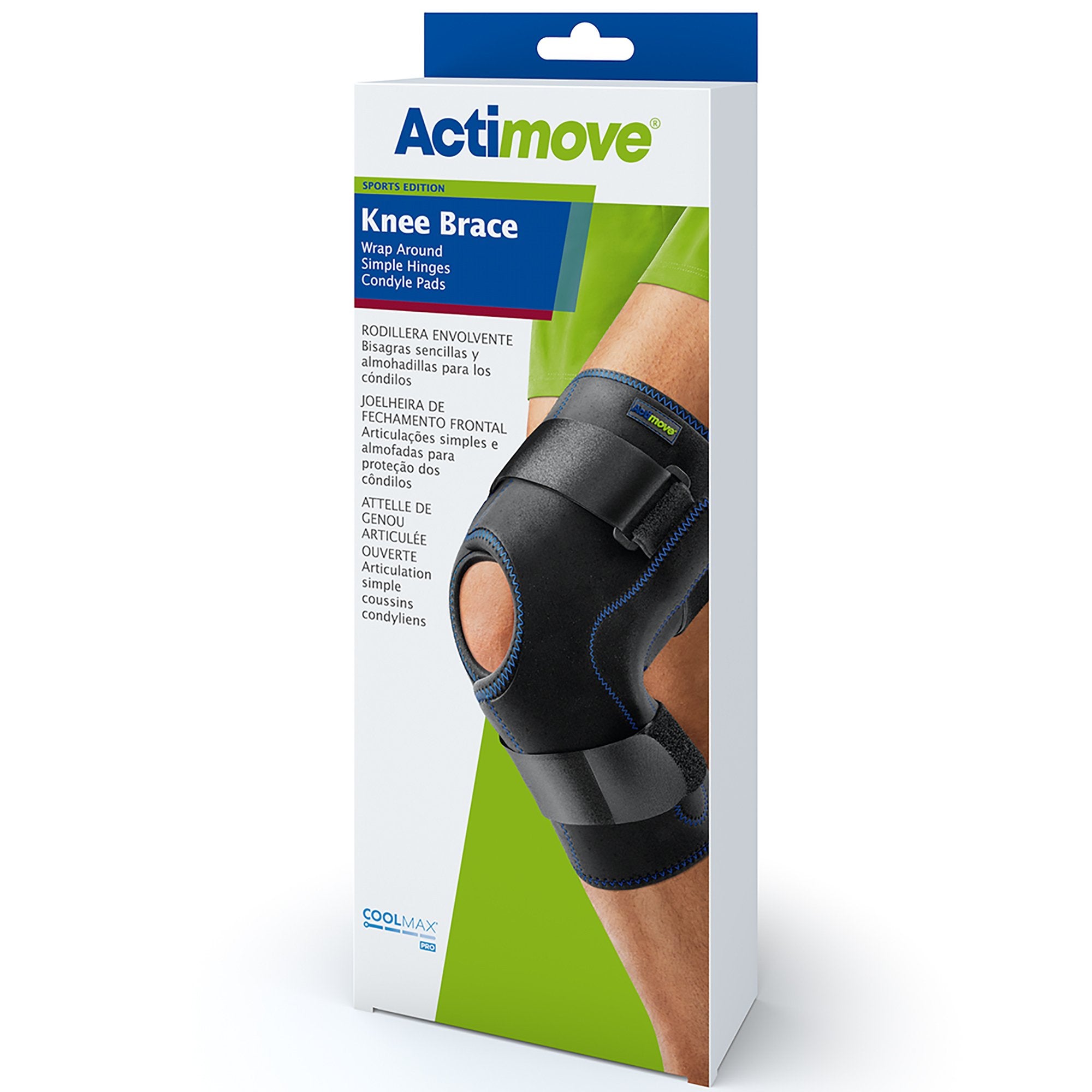 Knee Brace Actimove® Sports Edition 2X-Large D-Ring / Hook and Loop Strap Closure 22 to 24 Inch Thigh Circumference Left or Right Knee - image 2