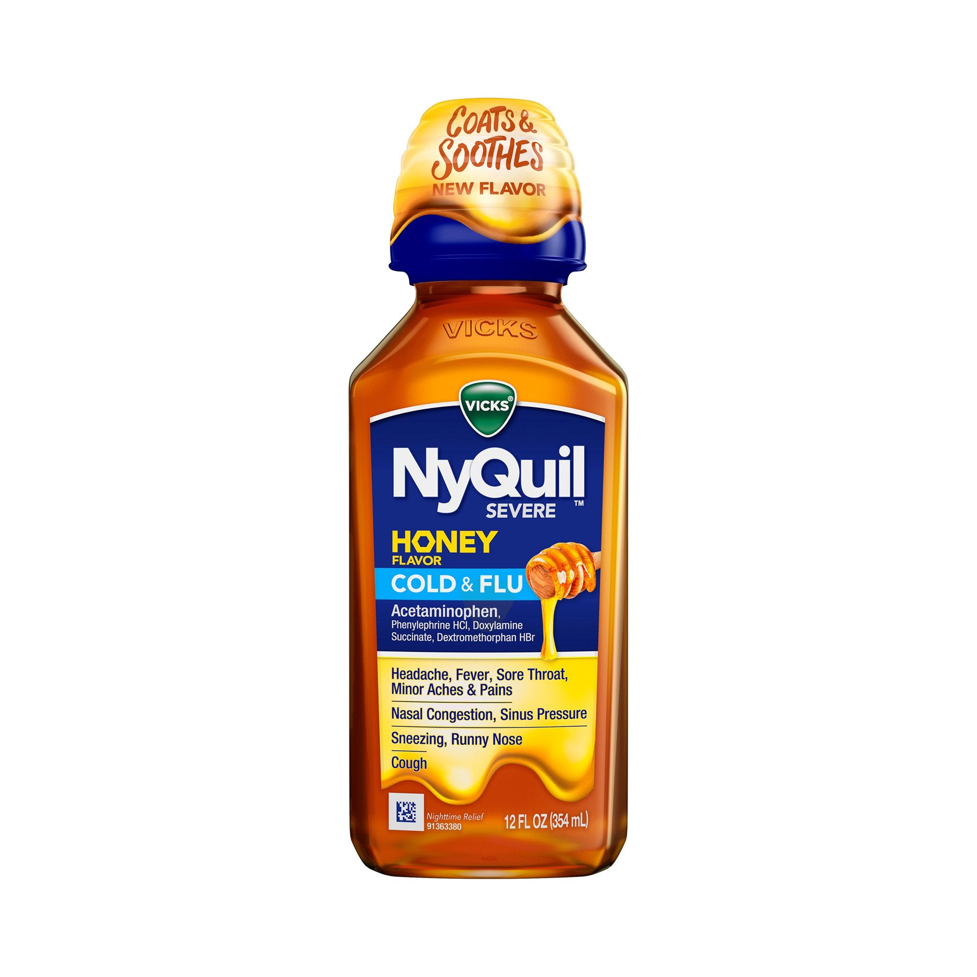 Cold and Cough Relief NyQuil® Liquid 12 oz.