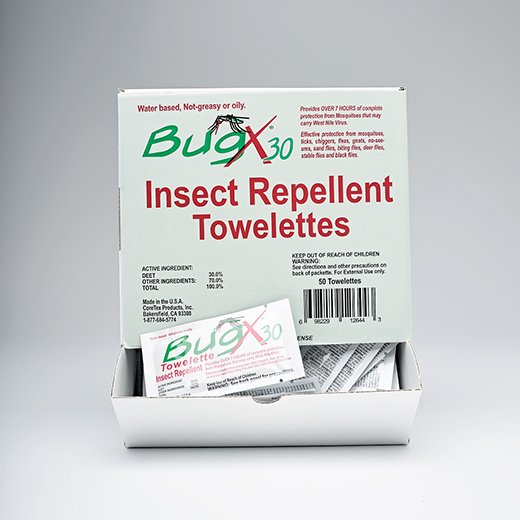 Insect Repellent DEET BugX® 30 Towelette Individual Packet - image 3