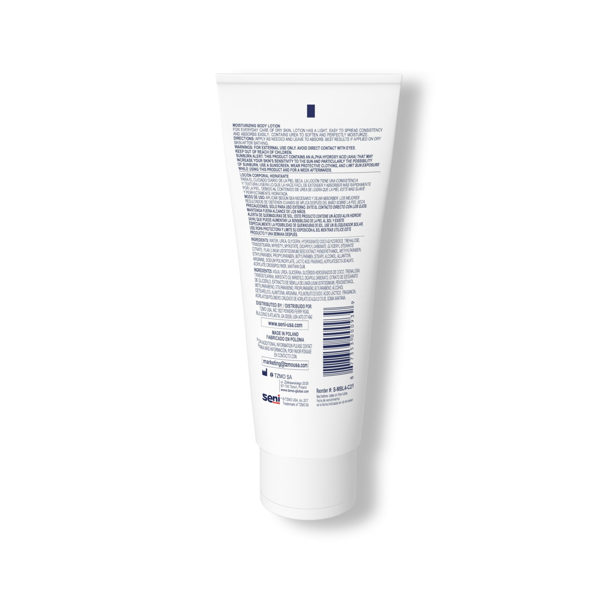 Hand and Body Moisturizer Seni® Care 4 oz. Tube Scented Lotion - image 2