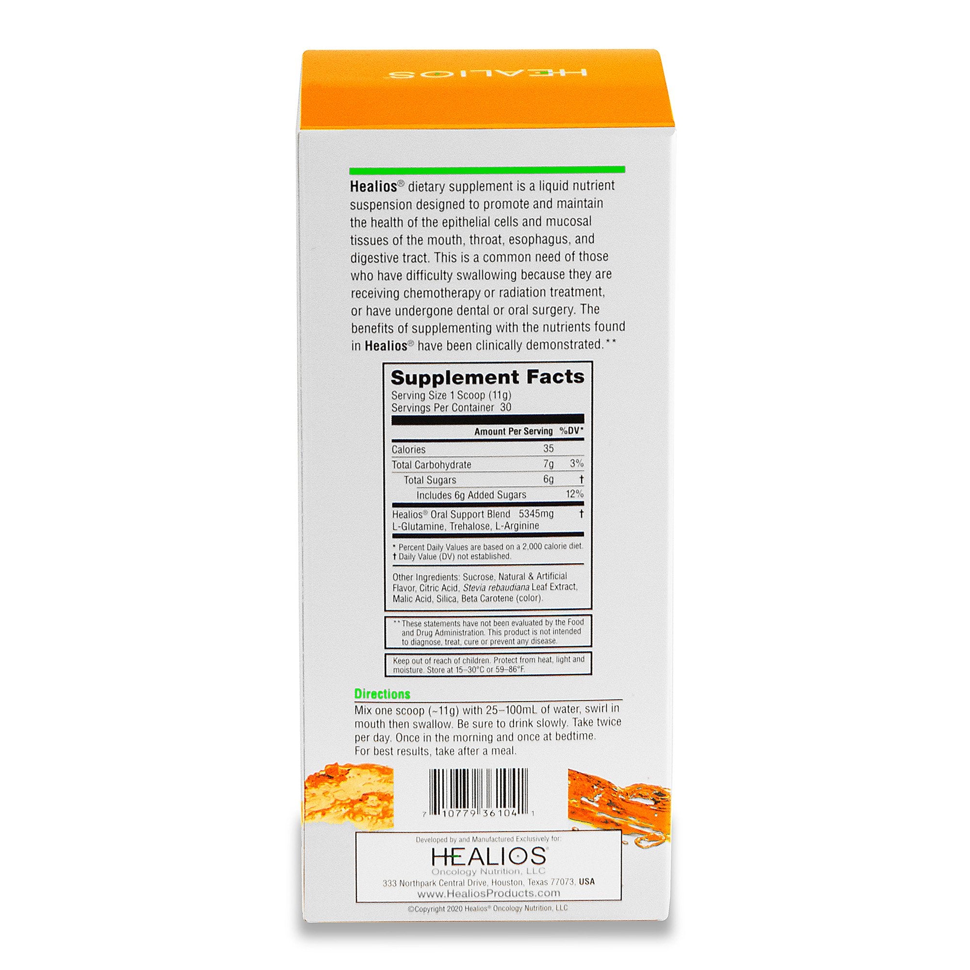 Oral Supplement Healios® Orange Flavor Powder 11.64 oz. Jar - image 7