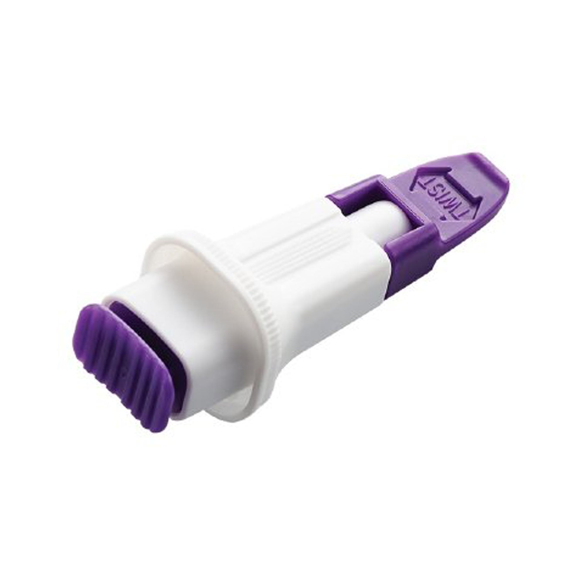 Safety Lancet Assure® 30 Gauge Protective Safety Cap Push Button Activation Finger - image 3