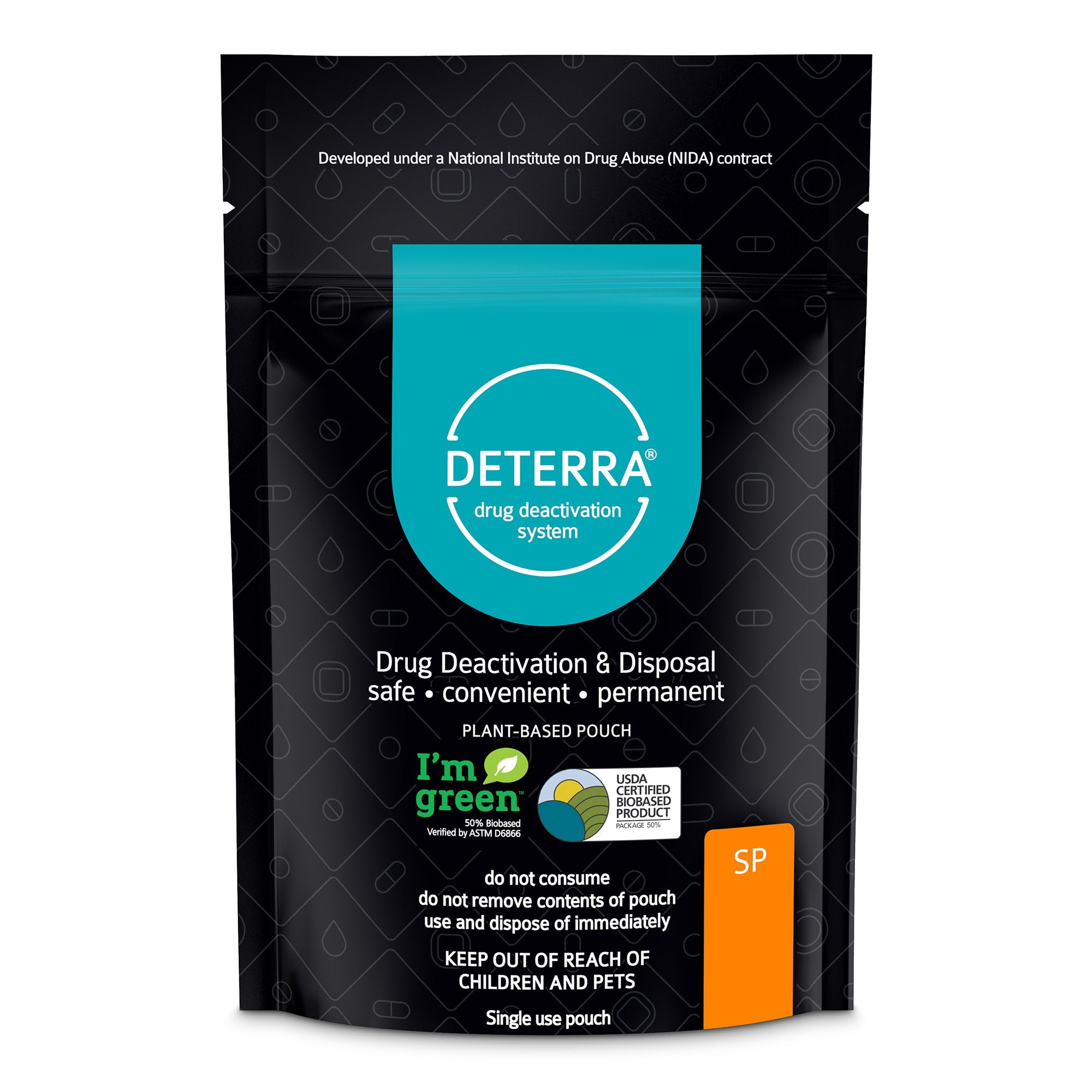 Deterra® Drug Disposal Pouch for Disposal of Pharmaceuticals, Small