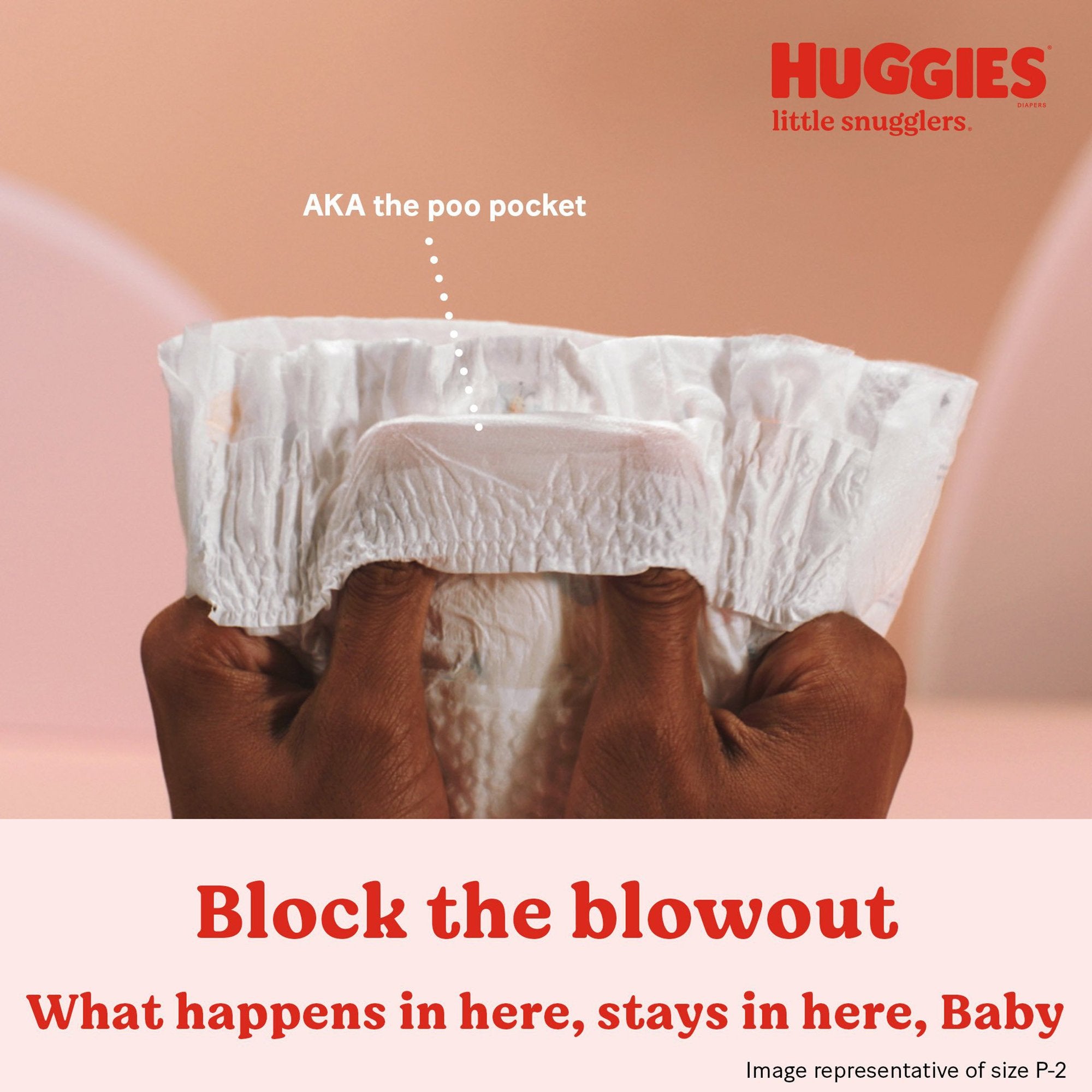 Unisex Baby Diaper Huggies® Little Snugglers Preemie Disposable Heavy Absorbency - image 4