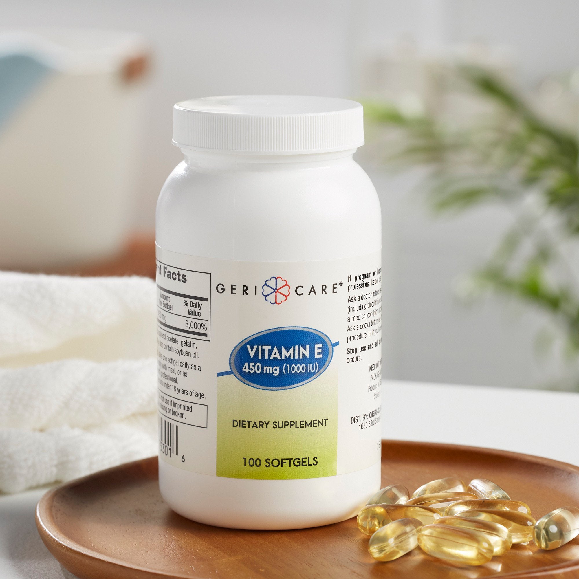 Vitamin Supplement Geri-Care® Vitamin E 1,000 IU Strength Softgel 100 per Bottle - image 6