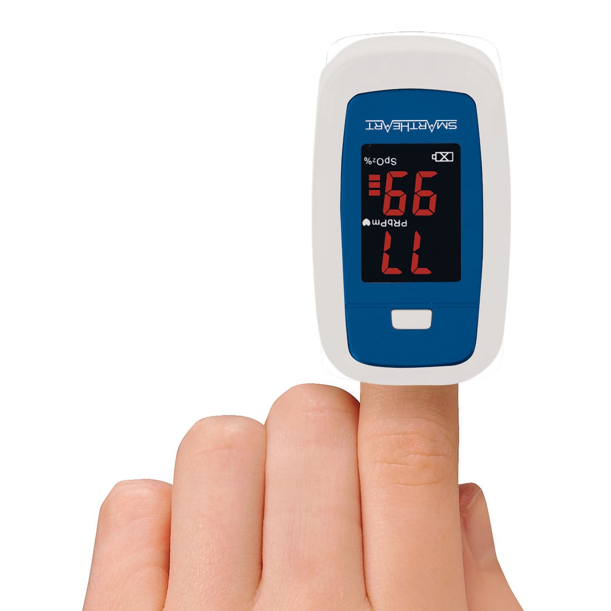 SmartHeart Fingertip Pulse Oximeter for Blood Oxygen Saturation, Economy (1 Unit)