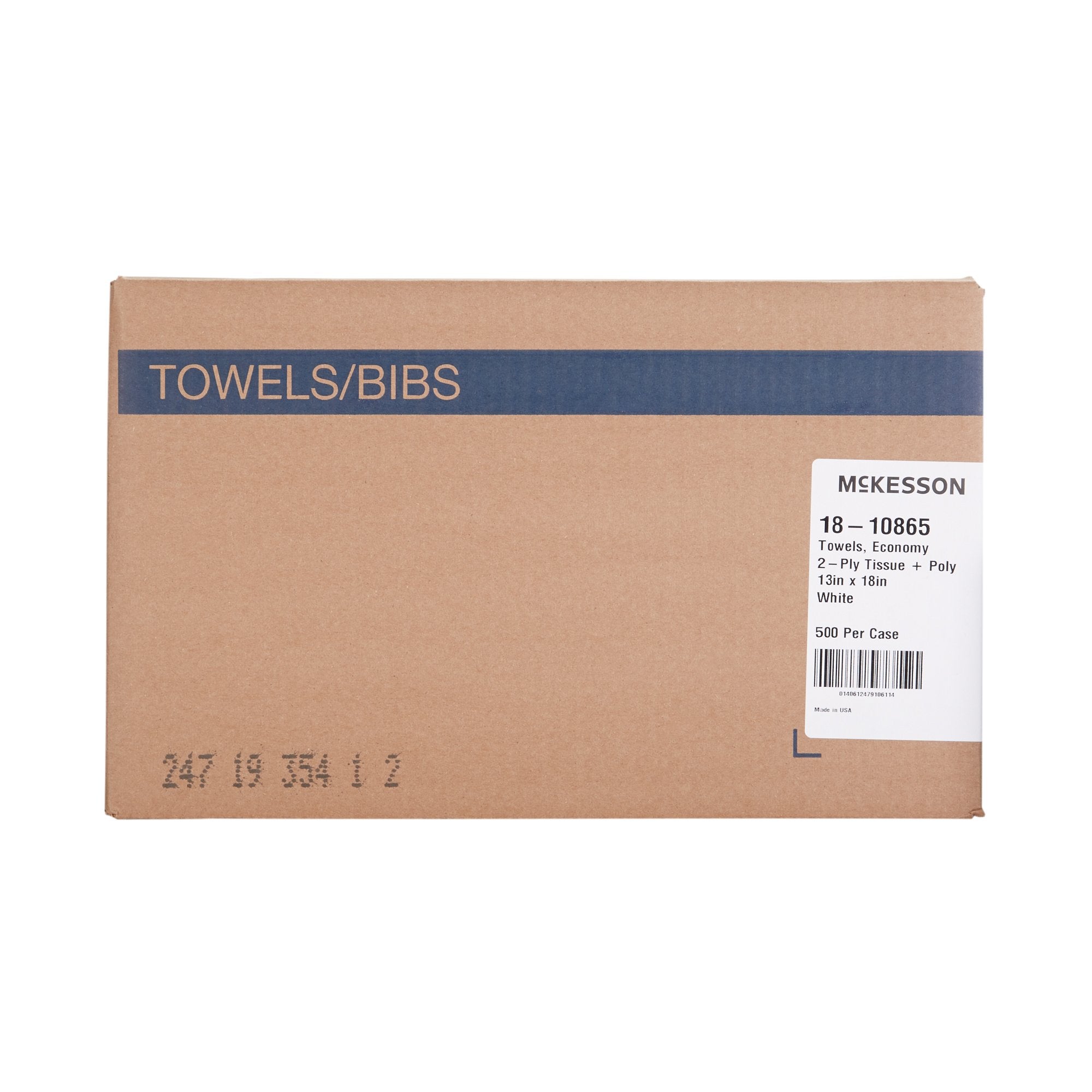 McKesson Nonsterile White Procedure Towel, 13 x 18 Inch (500 Units)