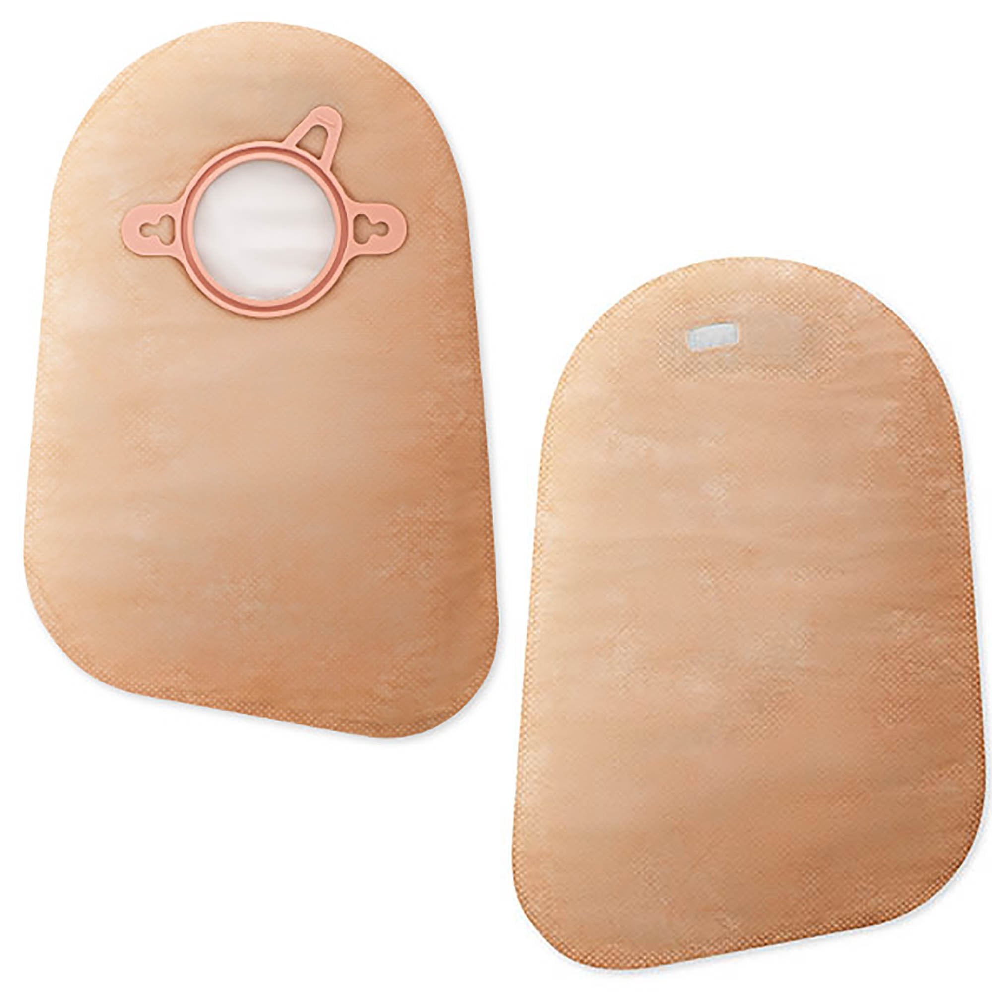 New Image™ Two-Piece Closed End Beige Filtered Ostomy Pouch, 9 Inch Length, 1¾ Inch Flange (60 Units)