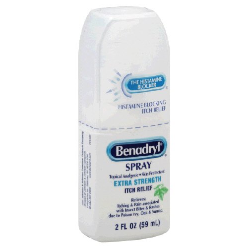 Itch Relief Benadryl® 2% - 0.1% Strength Spray 2 oz. Bottle
