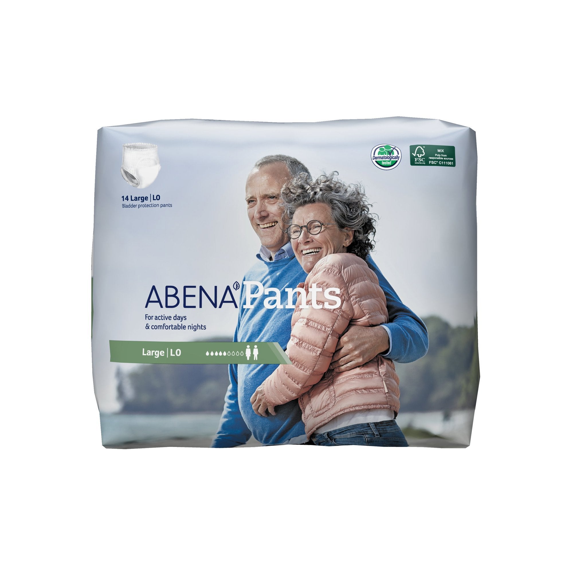Absorbent Underwear Abena® Pants Pull On with Tear Away Seams Adult Large Unisex Disposable Moderate Absorbency - image 3