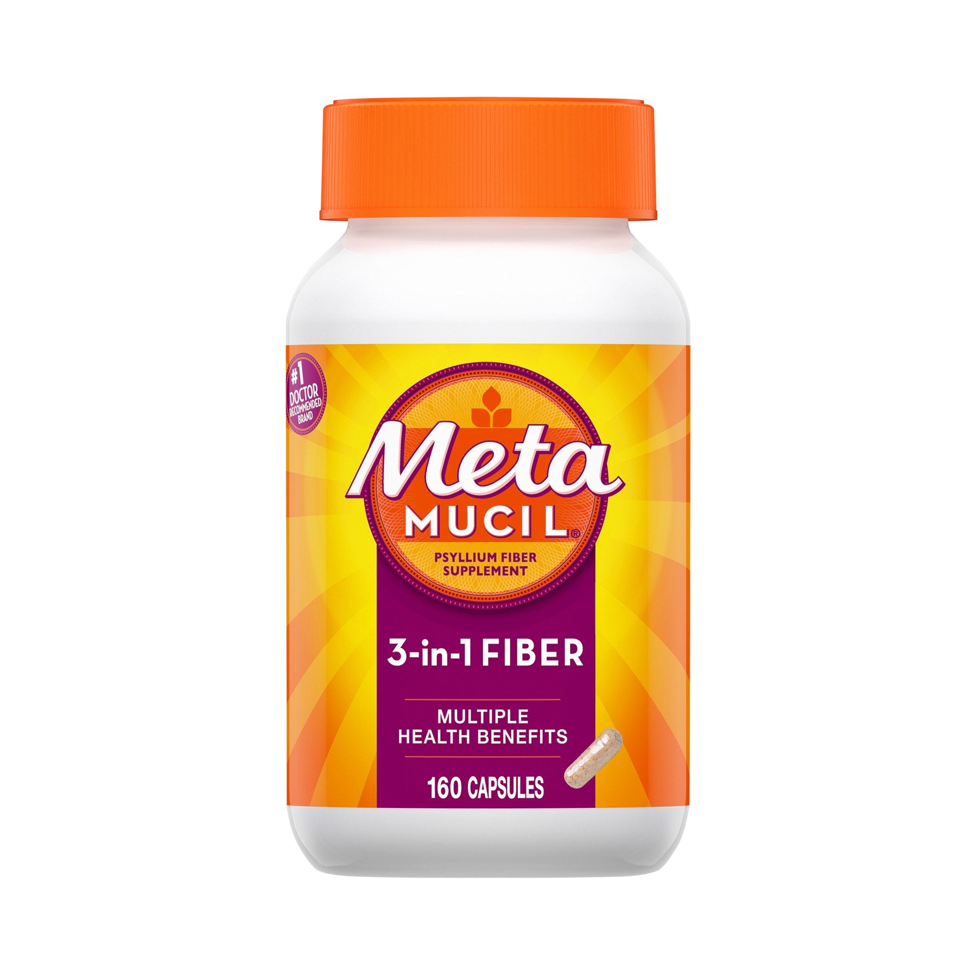 Metamucil® 3-in-1 Fiber Capsules