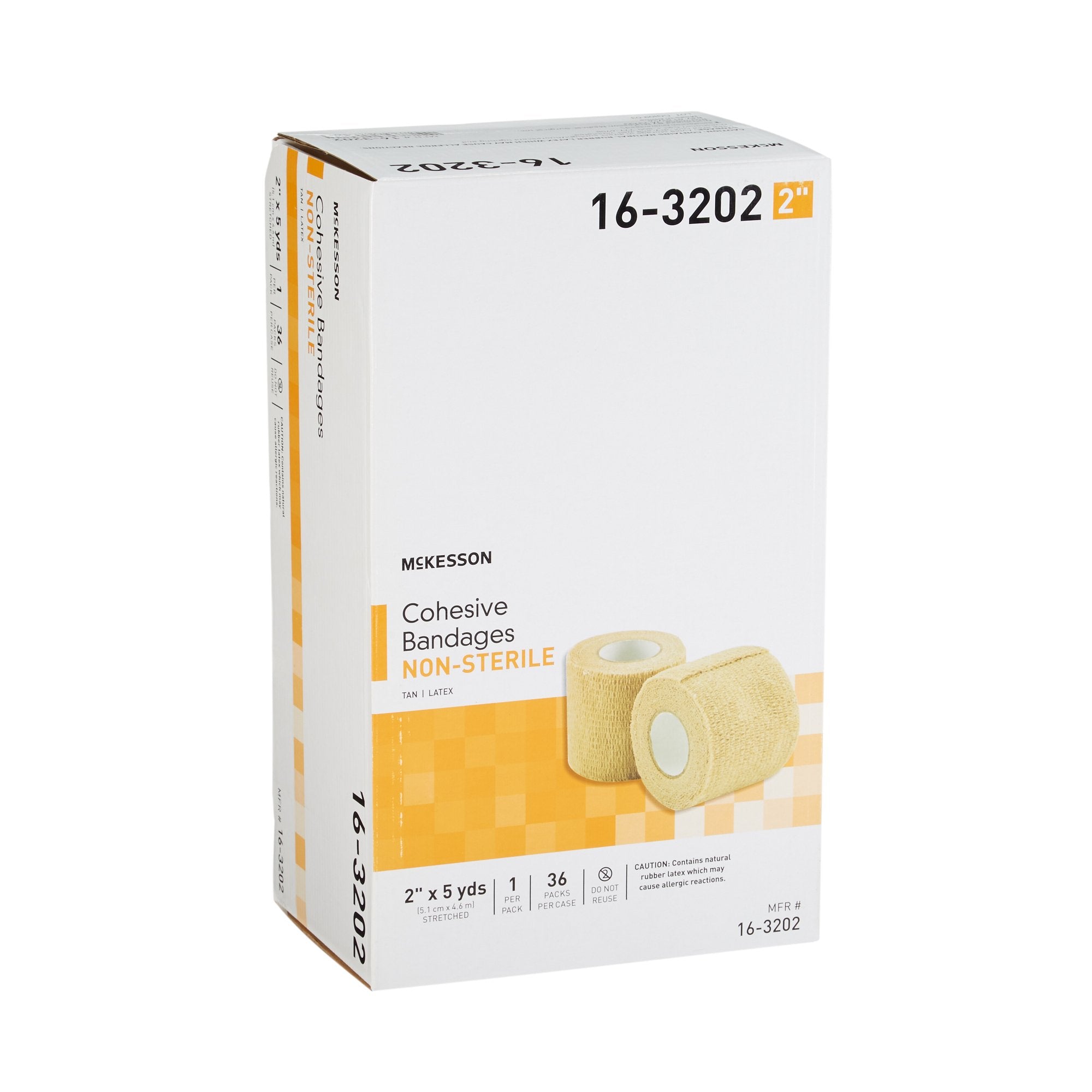 Cohesive Bandage McKesson 2 Inch X 5 Yard Self-adherent Closure Tan NonSterile Standard Compression - image 7