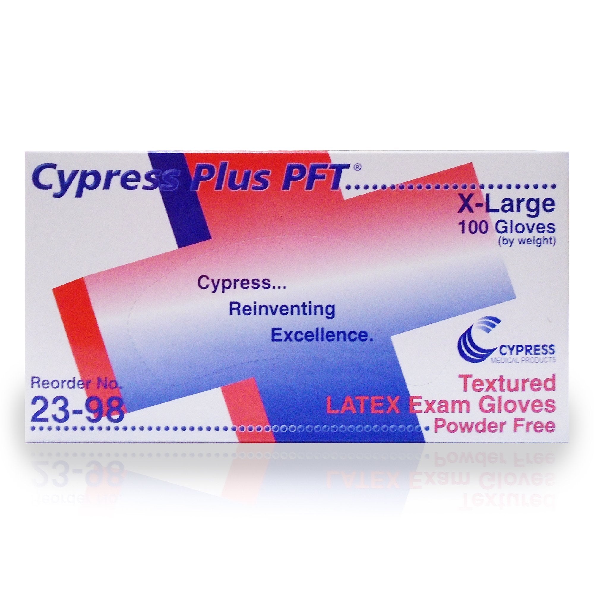 Cypress Plus® PFT Latex Standard Cuff Length Exam Glove, Extra Large, Ivory (1000 Units)