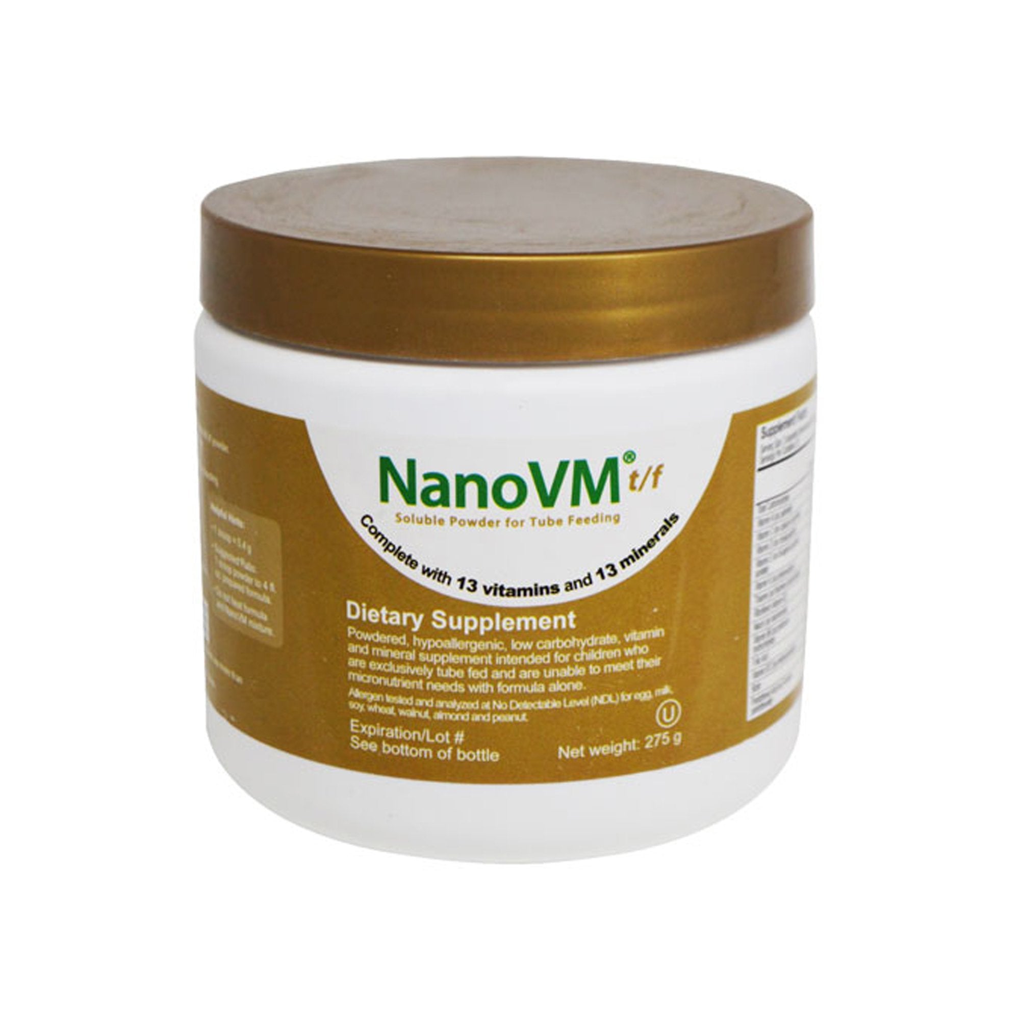 NanoVM® t/f Powder Pediatric Tube Feeding Formula, 275-gram jar