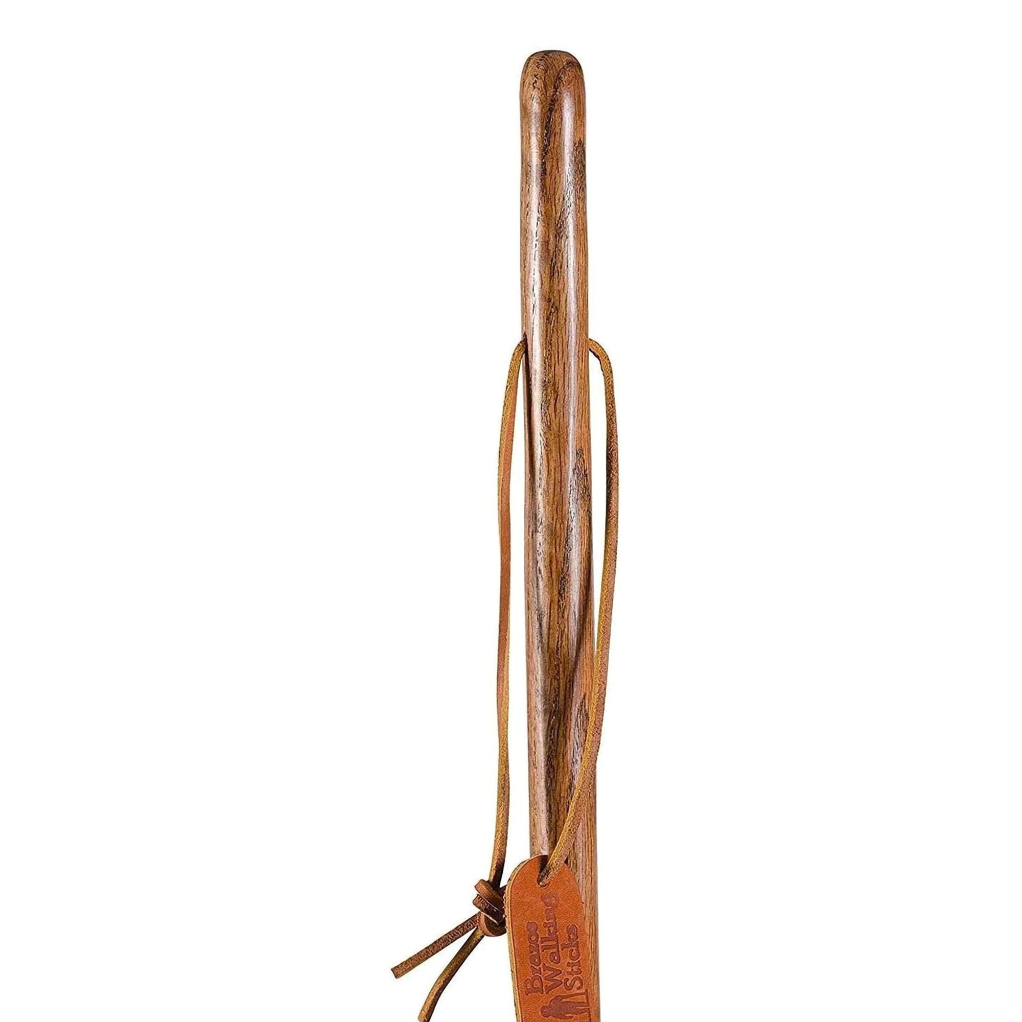 Brazos™ Twisted Oak Hitchhiker Handcrafted Walking Stick, 58-Inch, Brown (1 Unit)