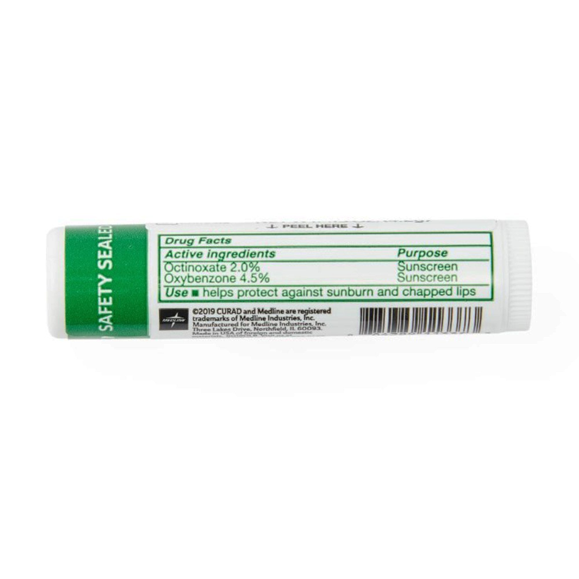 Lip Balm with Sunscreen Curad® 0.15 oz. Balm Tube Mint Flavor - image 3