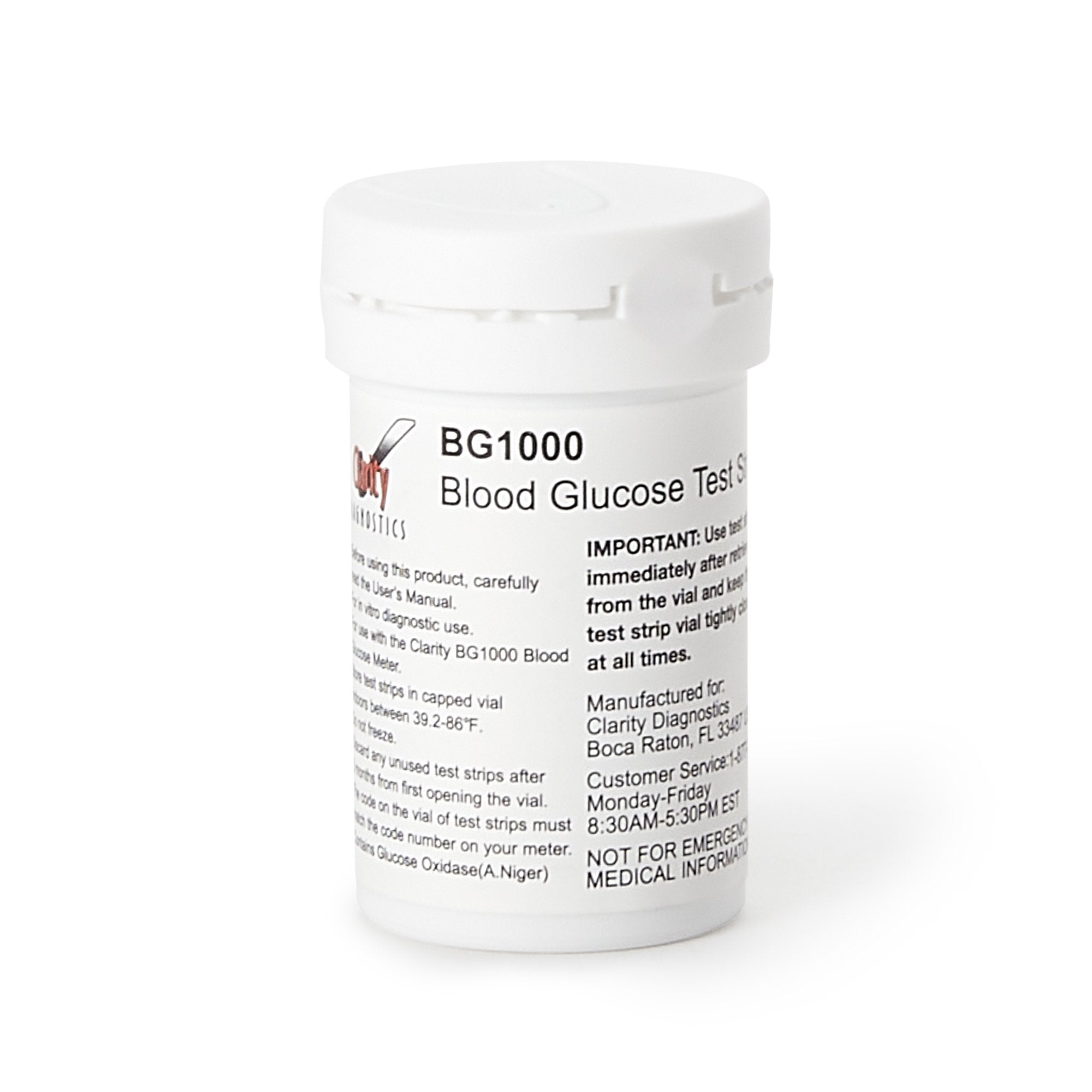 Blood Glucose Test Strips Clarity BG1000 50 Strips per Pack For Clarity BG1000 Blood Glucose Monitoring System - image 3