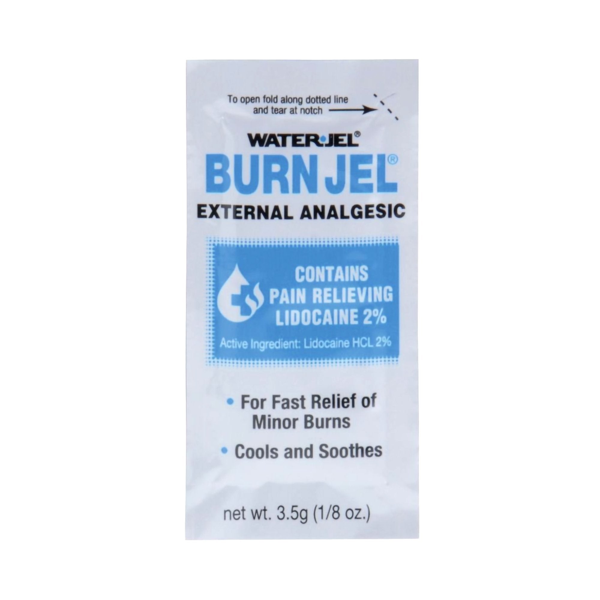 Burn Relief Lidocaine Water Jel® Burn Jel® Topical Gel 3.5 Gram Individual Packet - image 4