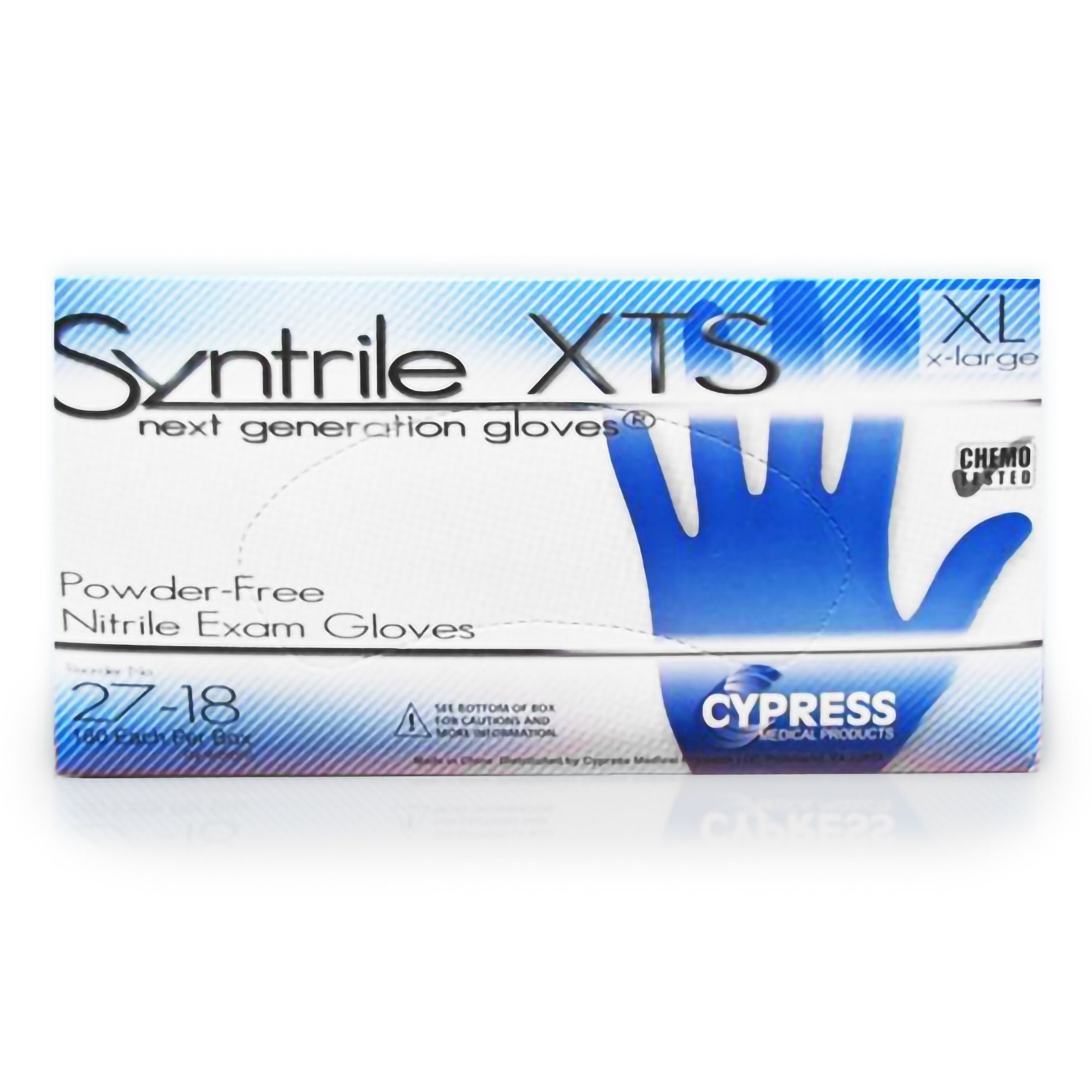 Syntrile® XTS Nitrile Standard Cuff Length Exam Glove, Extra Large, Blue (200 Units)