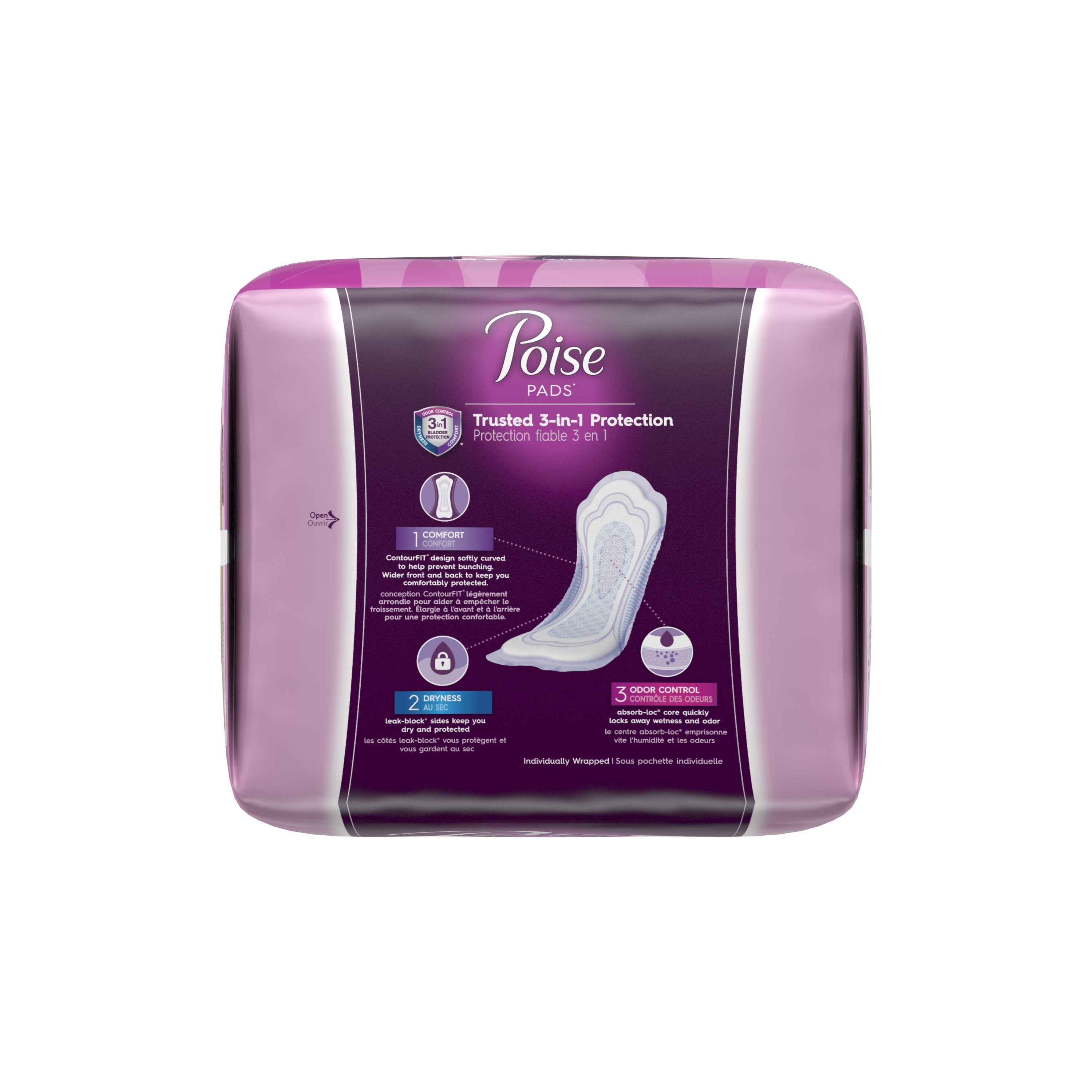 Poise® Moderate Bladder Control Pad, Regular Length (132 Units)