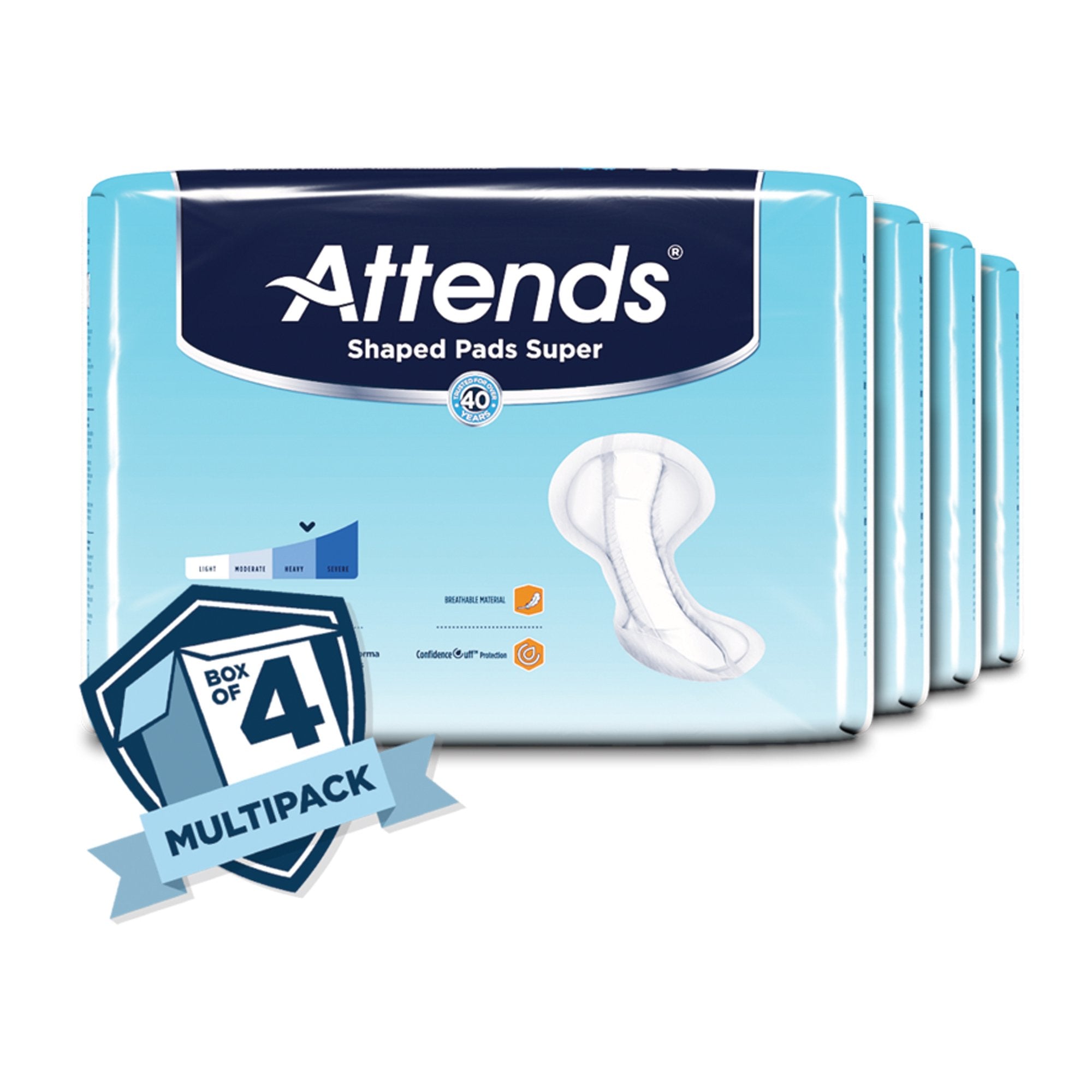 Attends® Shaped Pads Super (20 Units)