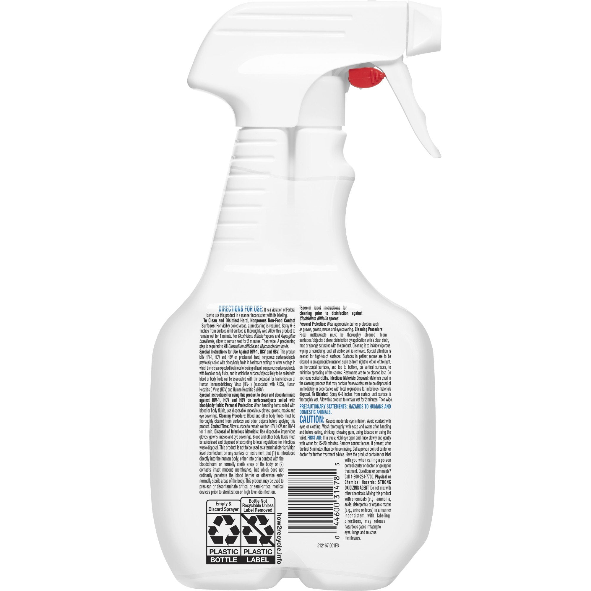 Clorox Healthcare® Fuzion™ Surface Disinfectant Cleaner, 32 oz Trigger Spray Bottle (9 Units)