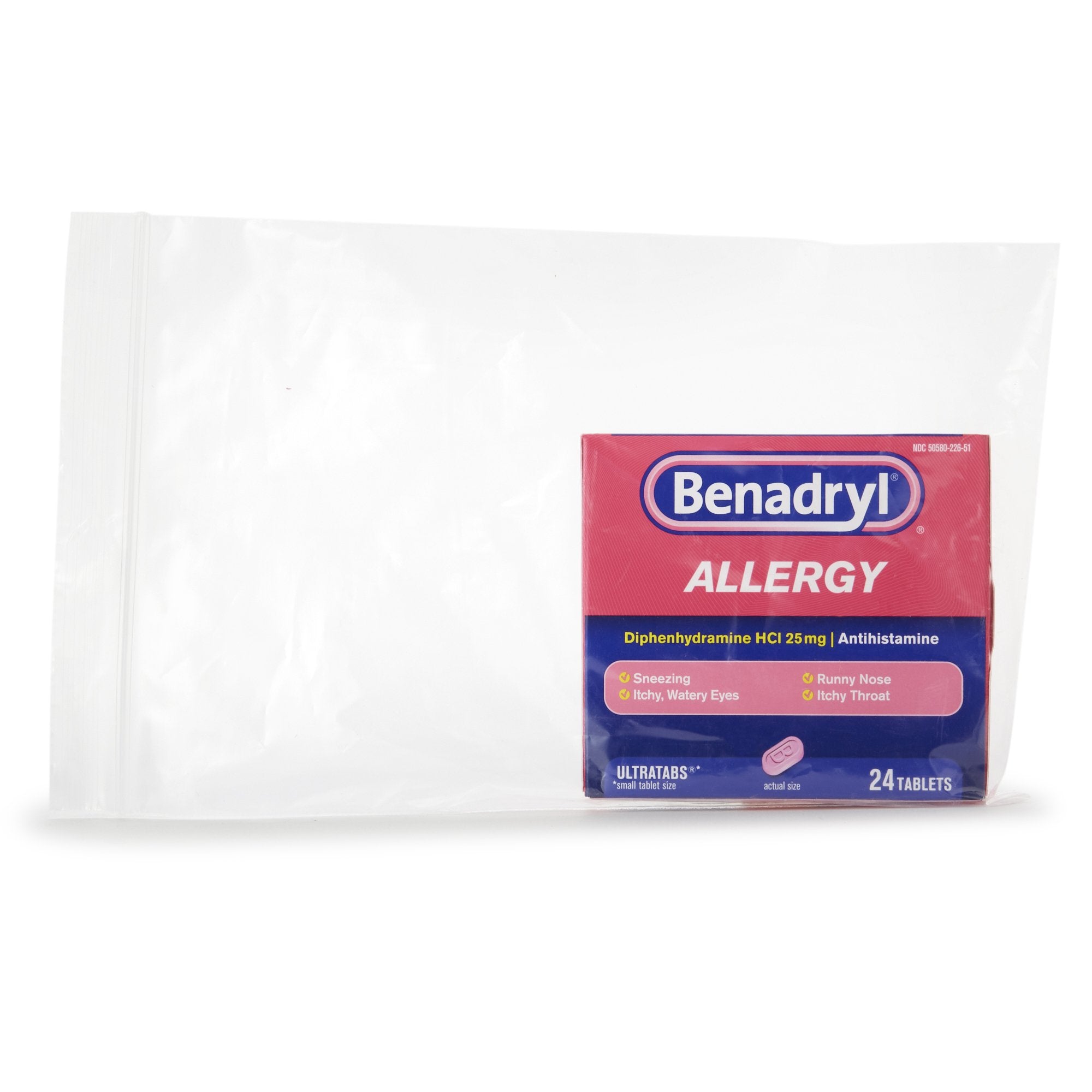 Benadryl® Diphenhydramine Allergy Relief (24 Units)