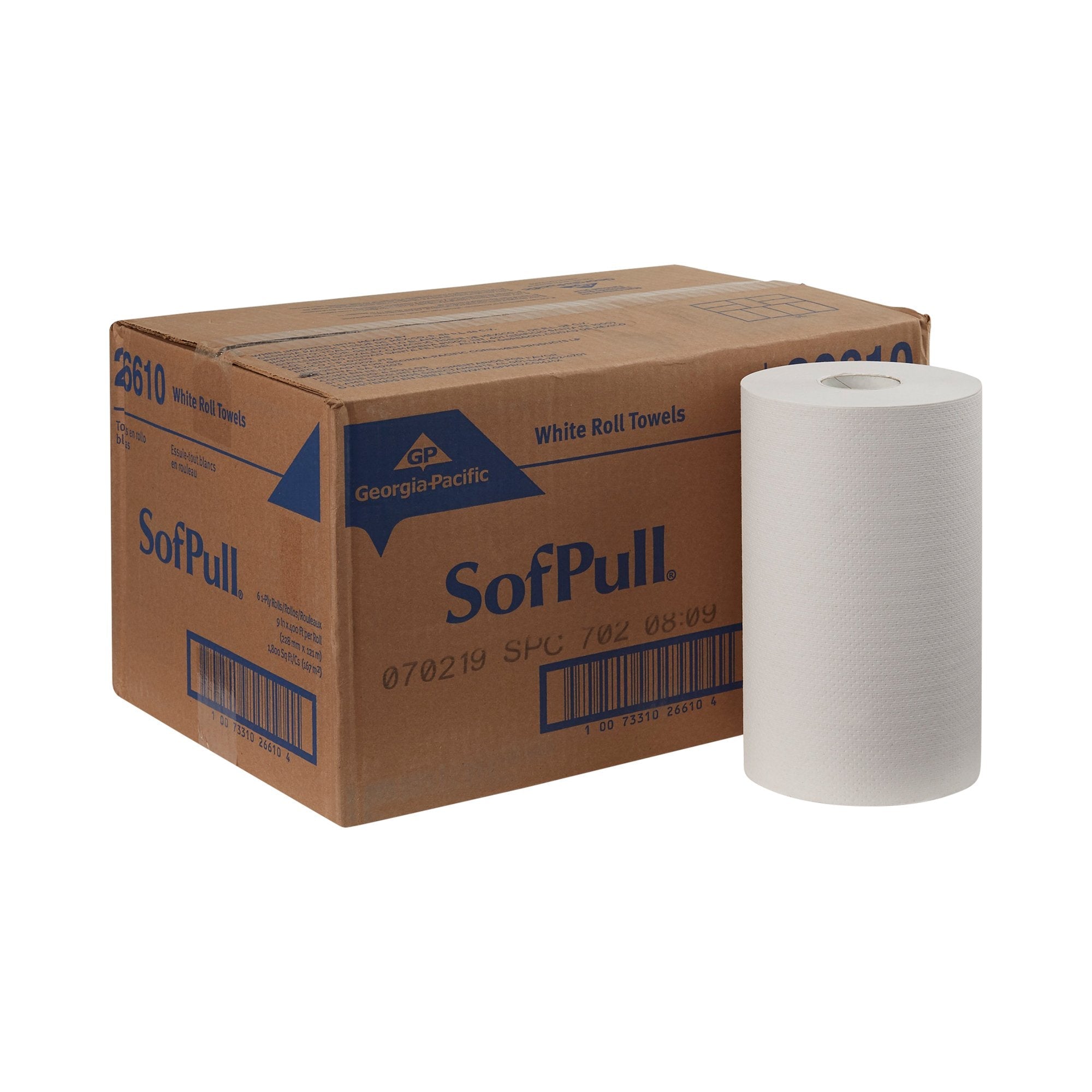 SofPull® Paper Towel, 9 Inch x 400 Foot, 6 Rolls per Case (6 Units)