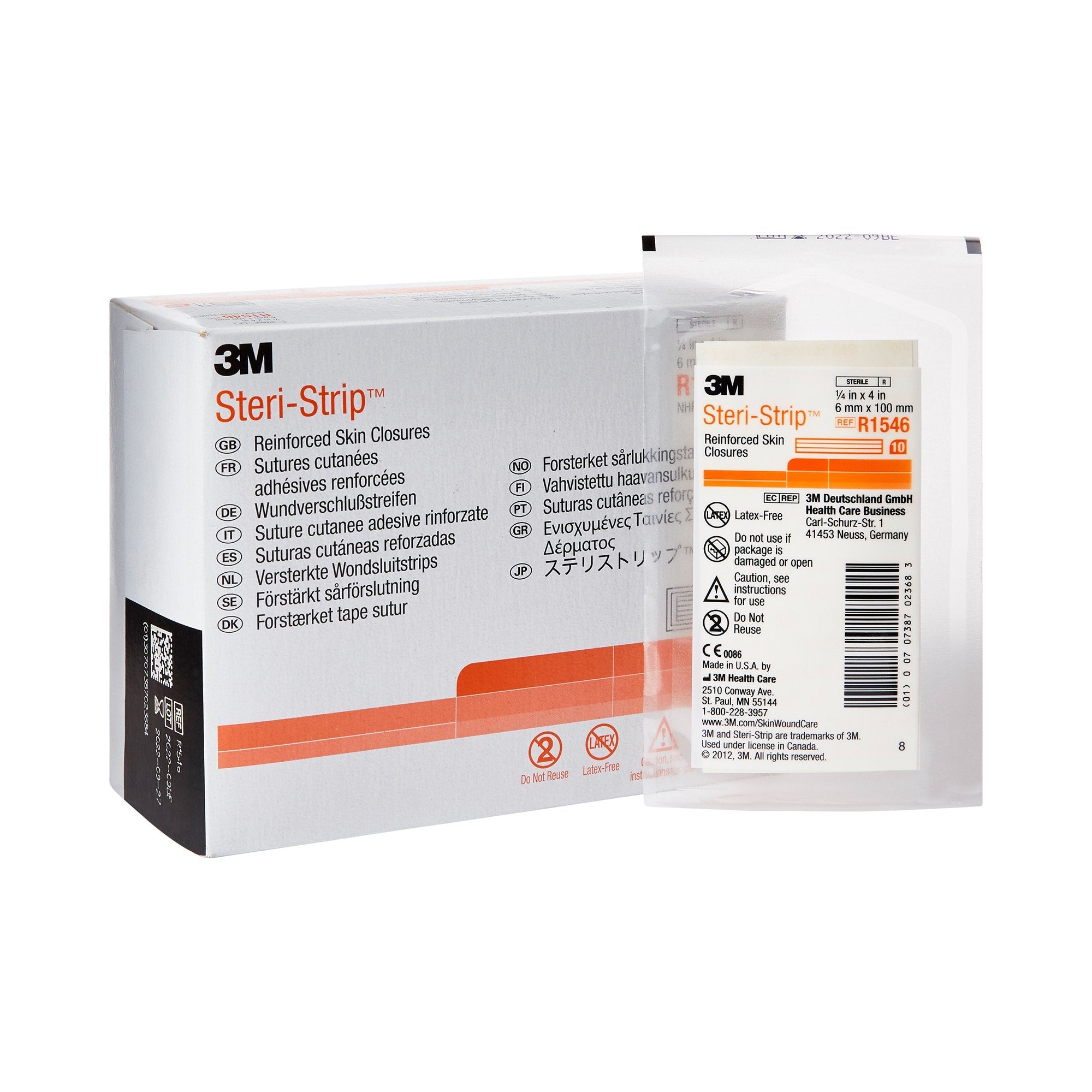 3M™ Steri-Strip™ Skin Closure Strip, 1/4 X 4 Inch (200 Units)