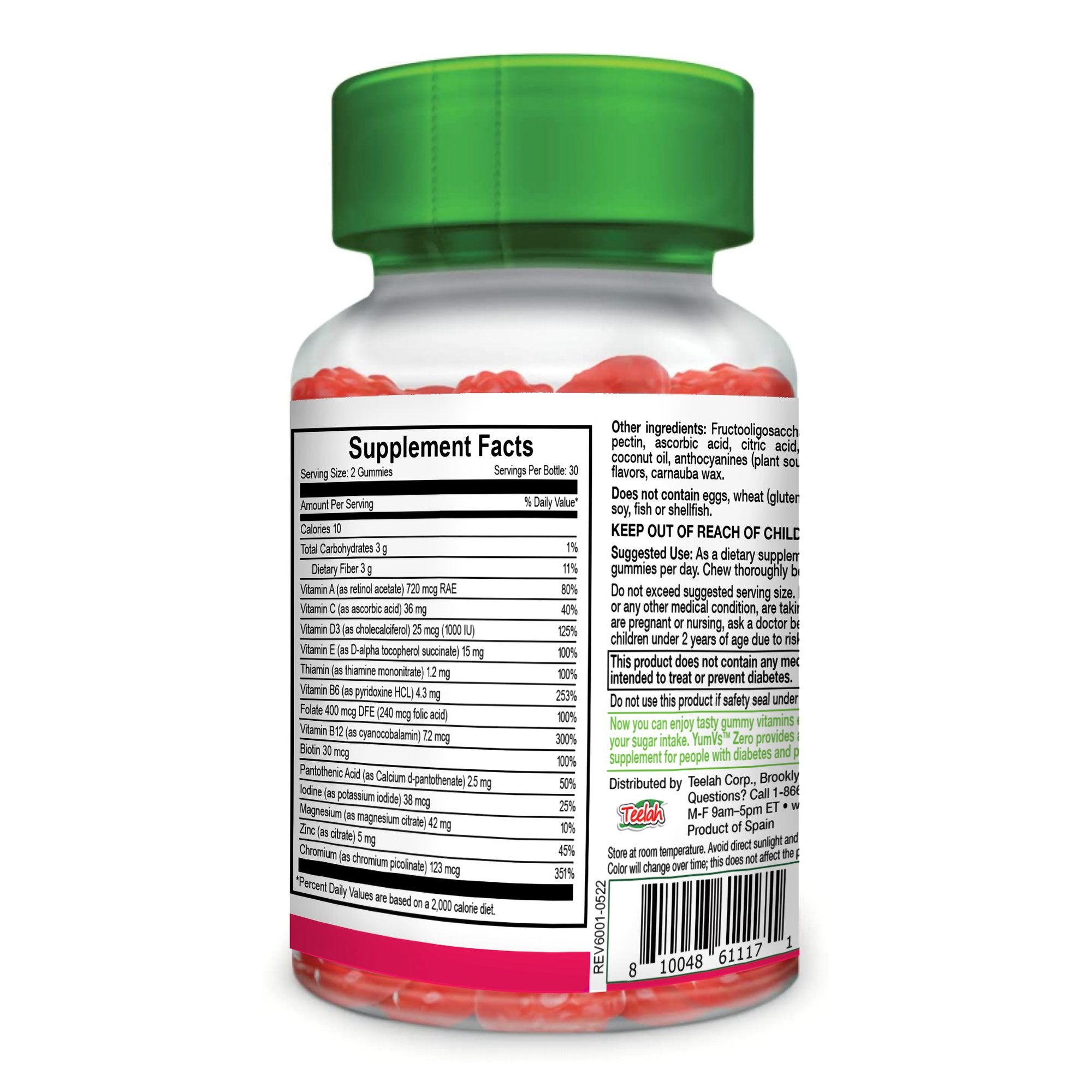 YumVs™ Zero Multivitamin Supplement (1 Unit)