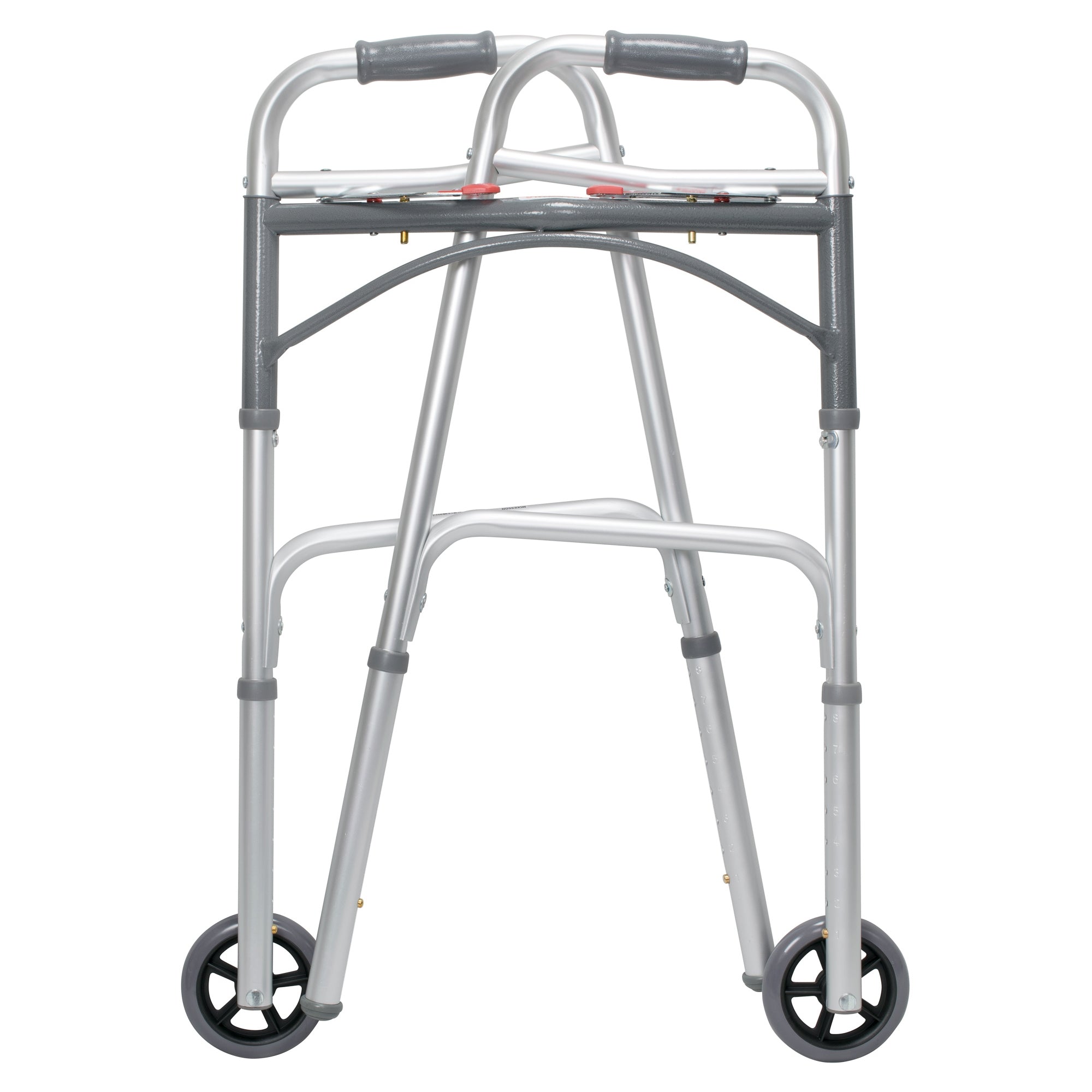 McKesson Folding Walker with Adjustable Height - Lightweight, 350lb Capacity