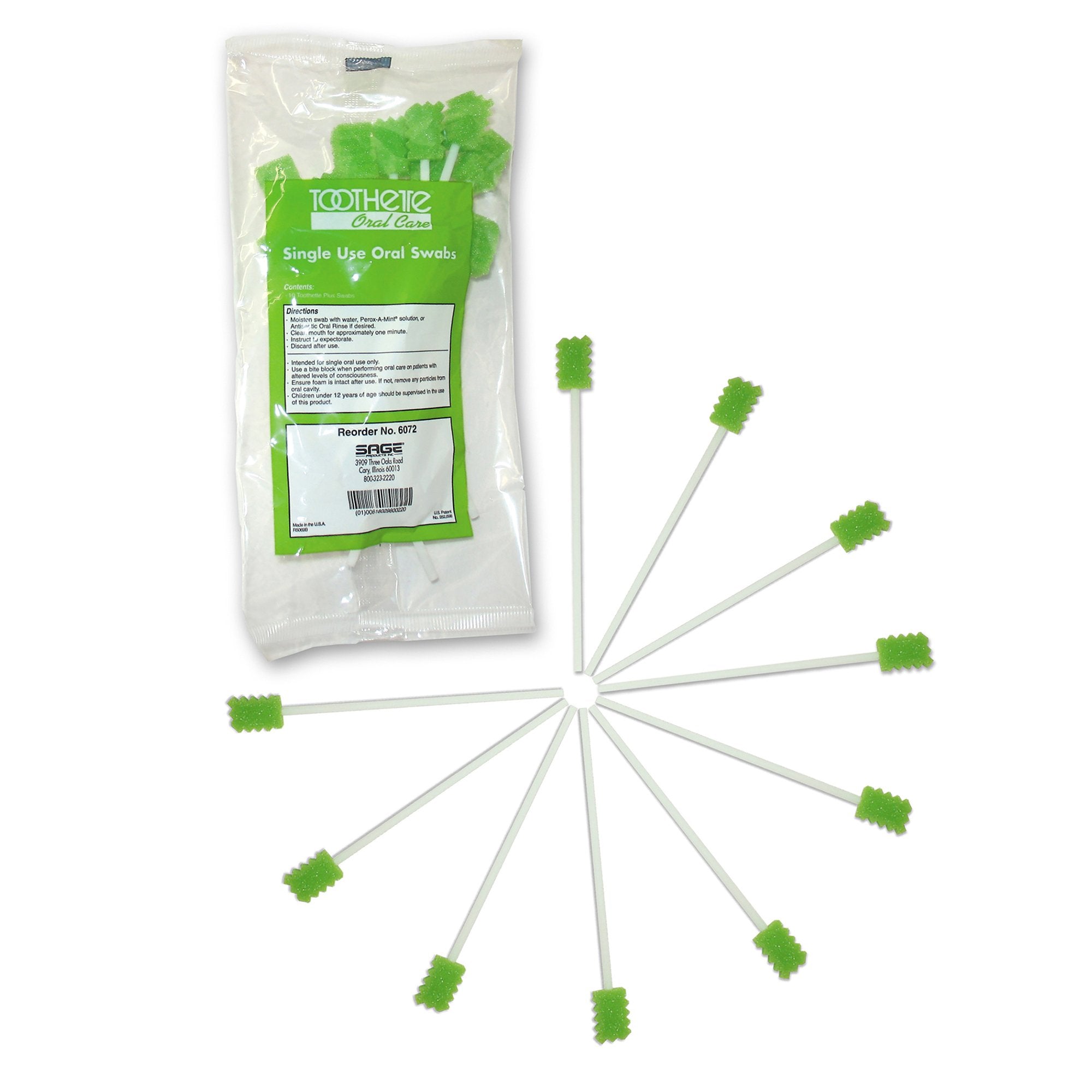 Toothette® Plus Swabs, Untreated (10 Units)