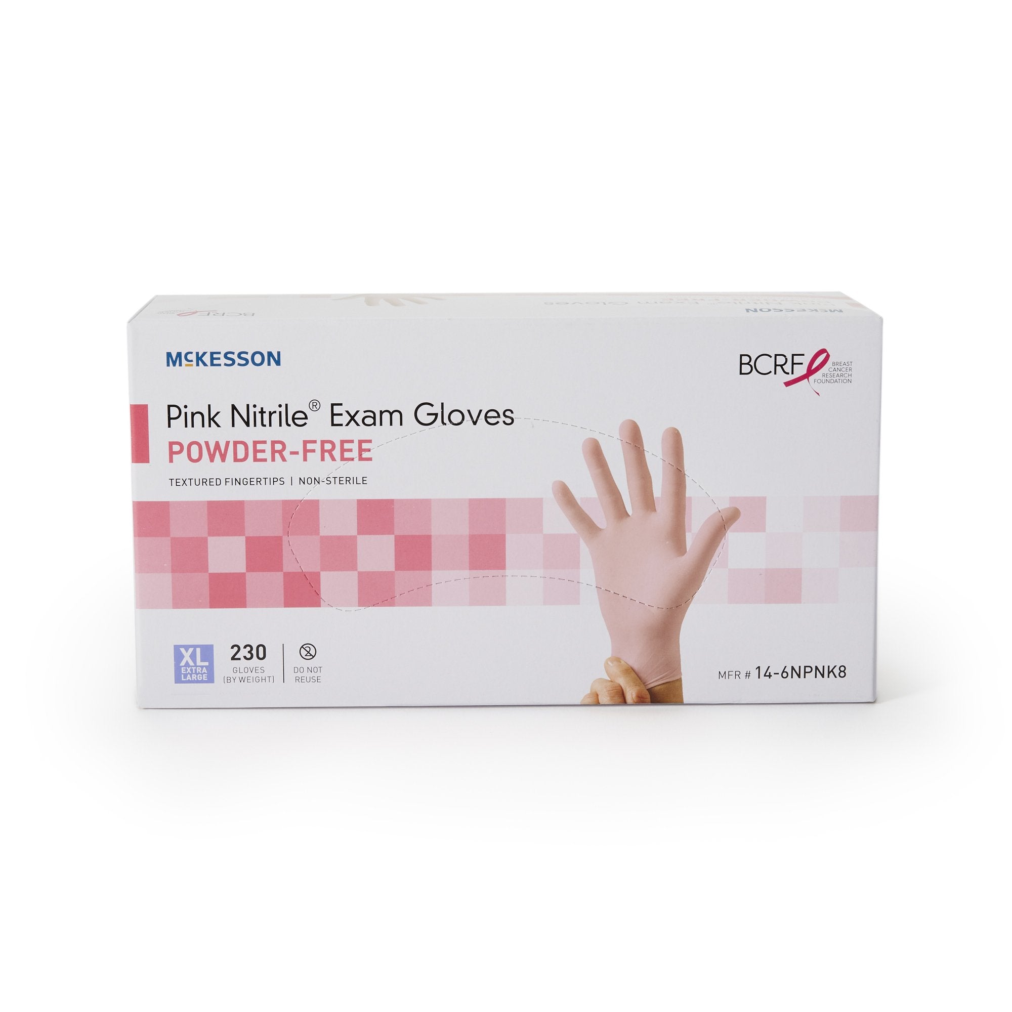 McKesson Pink Nitrile® Nitrile Exam Glove, Extra Large, Pink (230 Units)