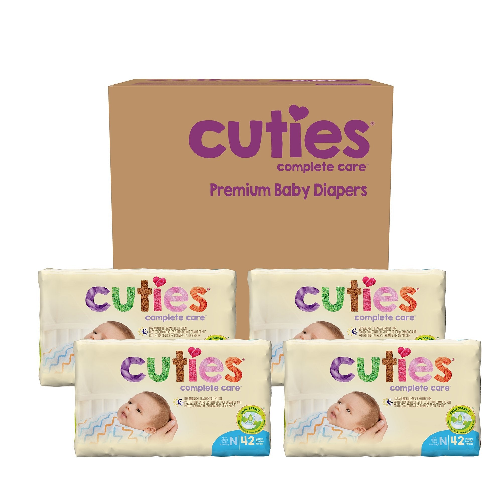 Cuties® Premium Diaper, Newborn (4 Units)