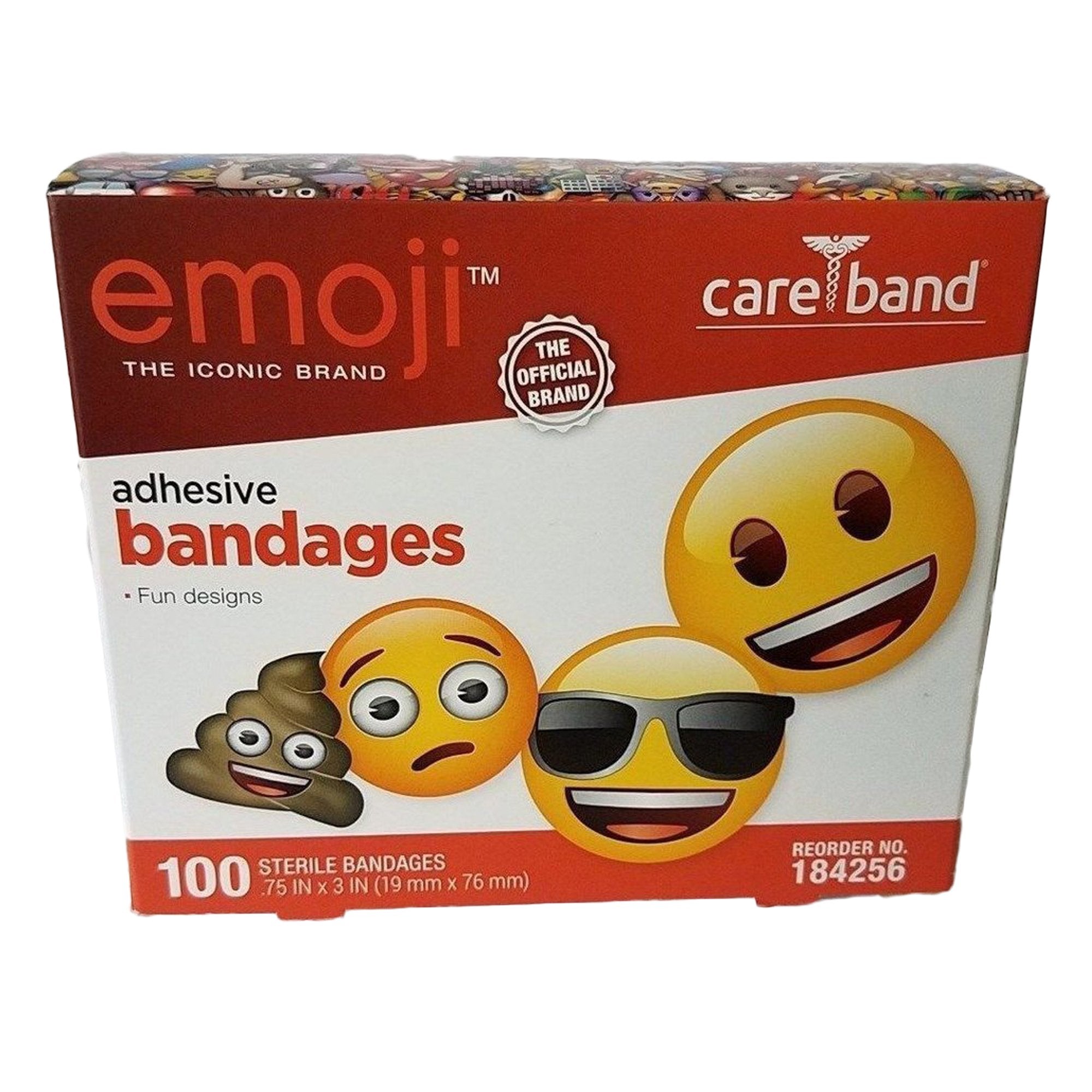 Emoji™ Adhesive Strip, ¾ x 3 Inch (100 Units)