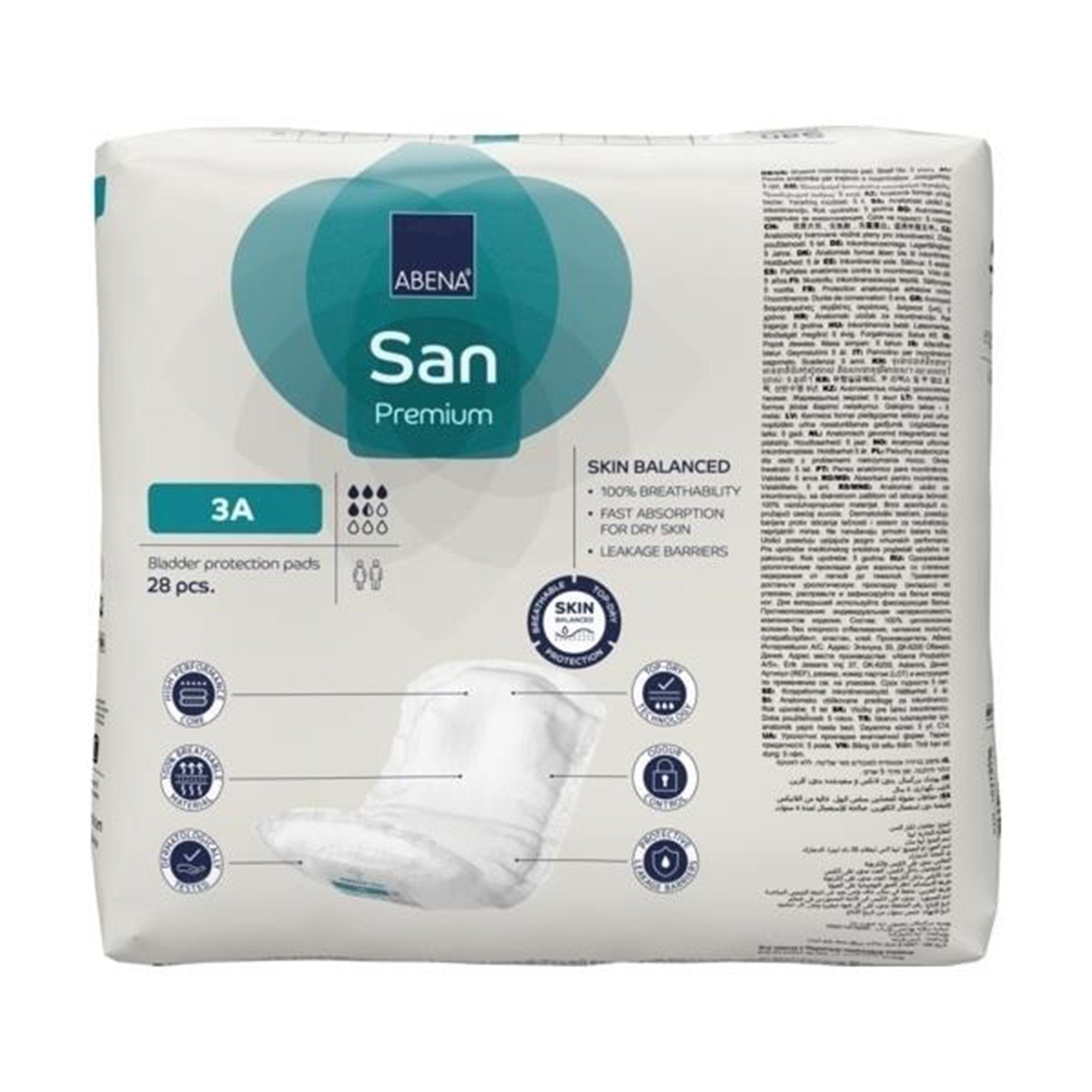 Abena® San Premium Bladder Protection Pads, Size 3A (196 Units)