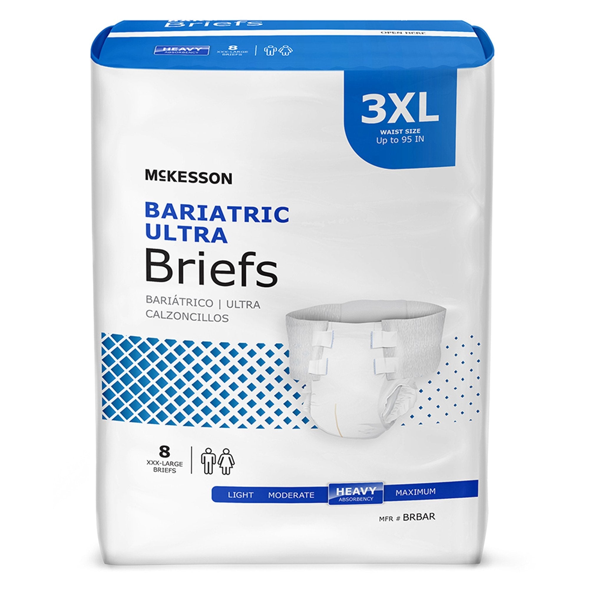 McKesson Ultra Plus Bariatric 3XL Incontinence Briefs - Heavy Absorbency