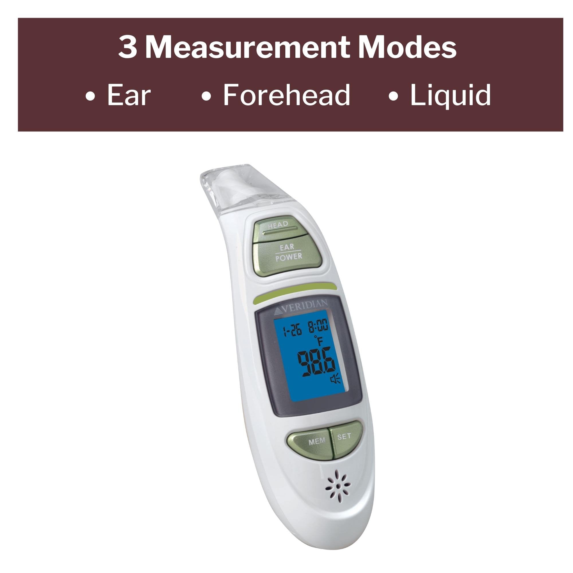 Veridian Infrared Thermometer, Tympanic Ear Digital Talking Thermometer (1 Unit)