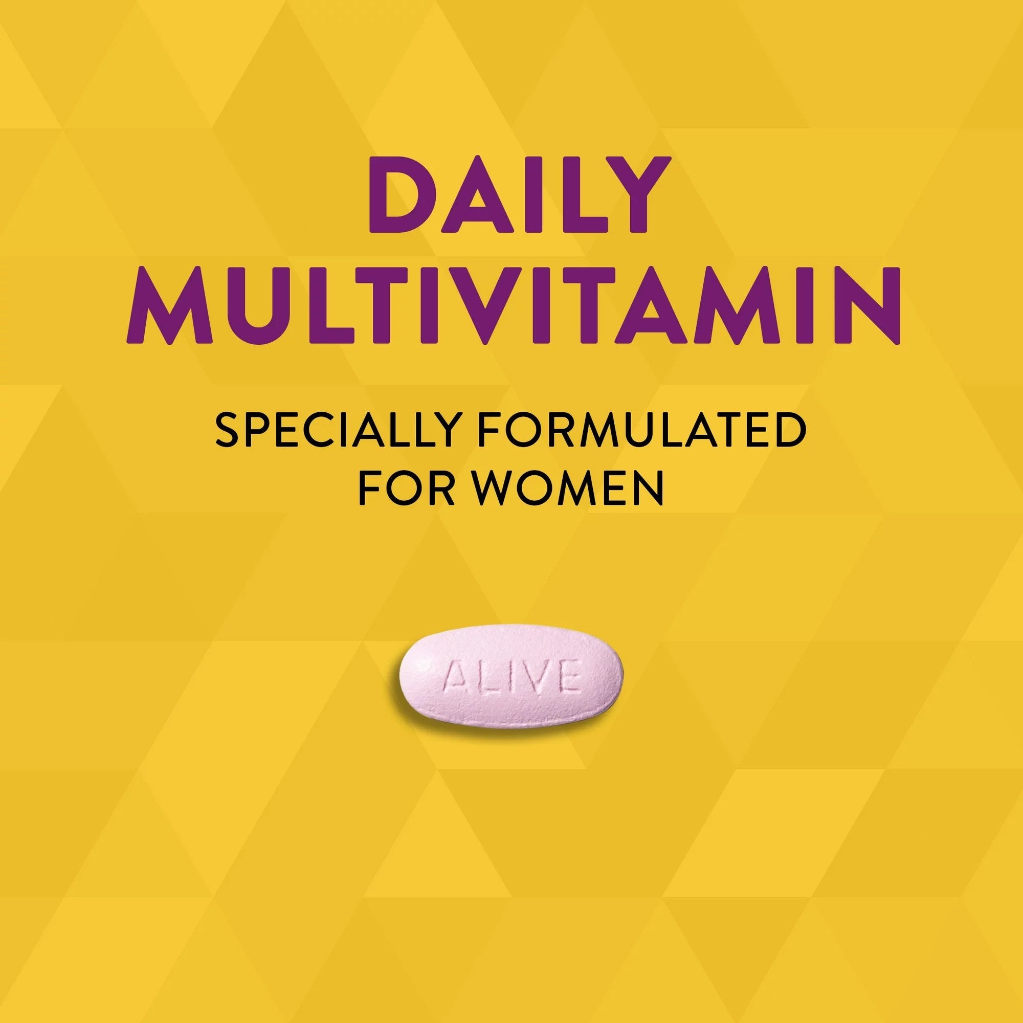 Multivitamin Supplement Alive!® Women’s Energy Complete Vitamin A / Vitamin C 900 mcg / 90 mg Strength Tablet (50 Units)