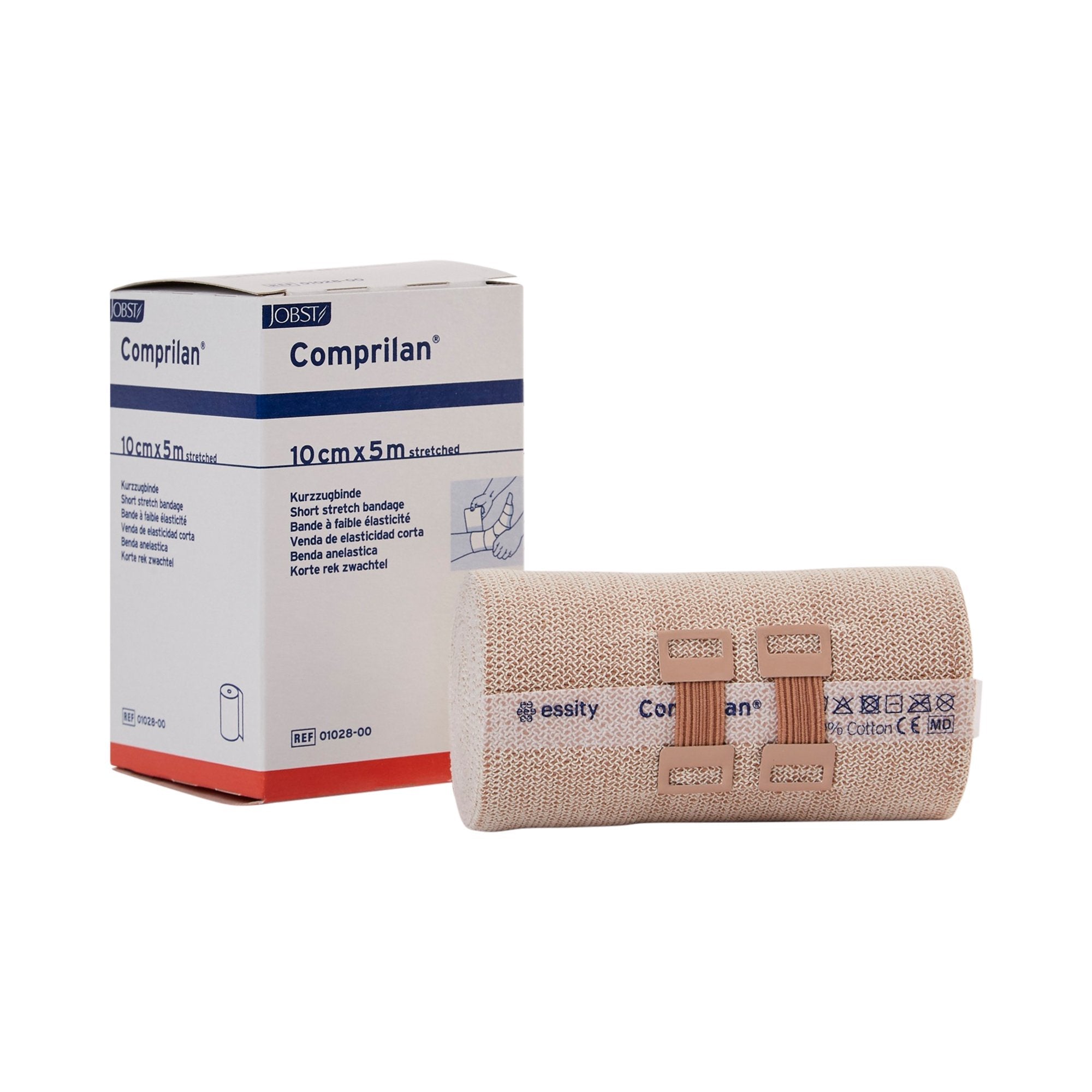 Comprilan® Clip Detached Closure Compression Bandage, 4 Inch x 5-1/2 Yard (20 Units)