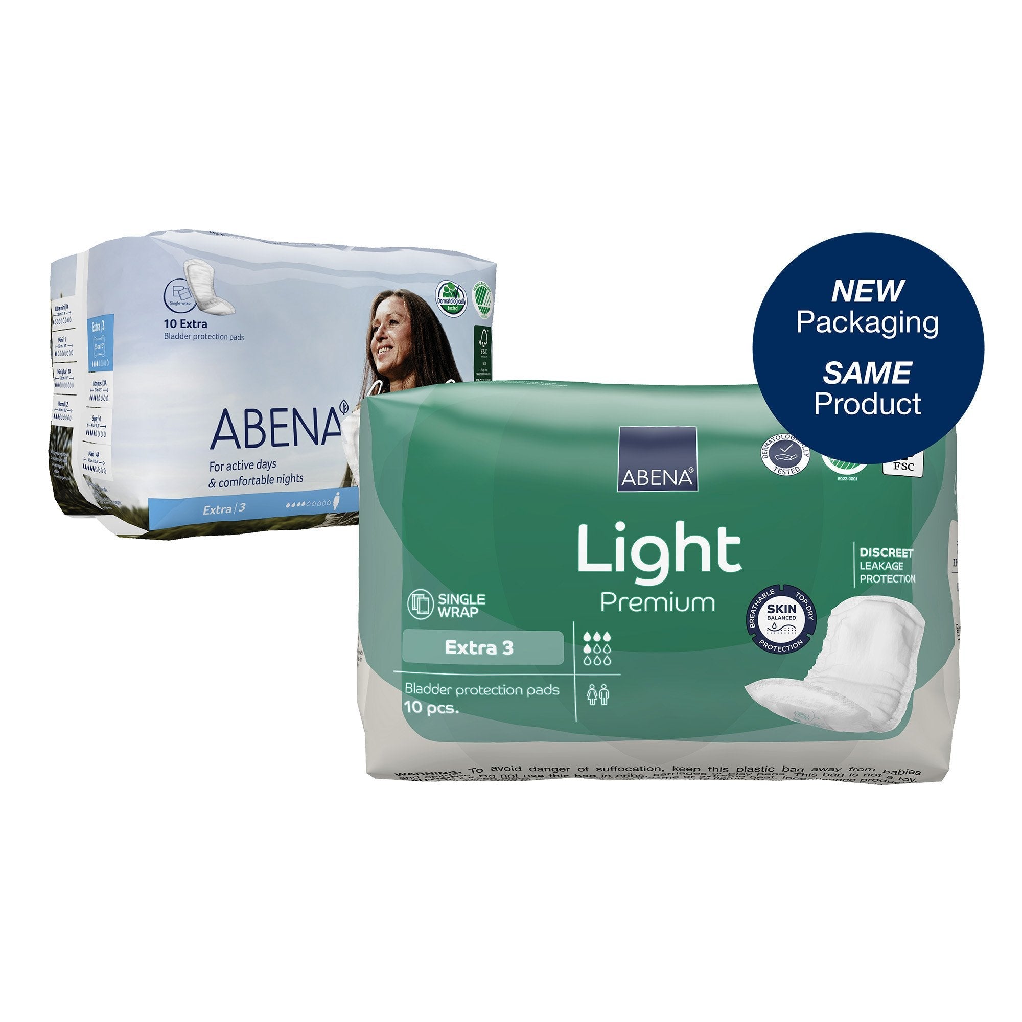 Abena™ Light Extra Bladder Control Pad, 13-Inch Length (10 Units)